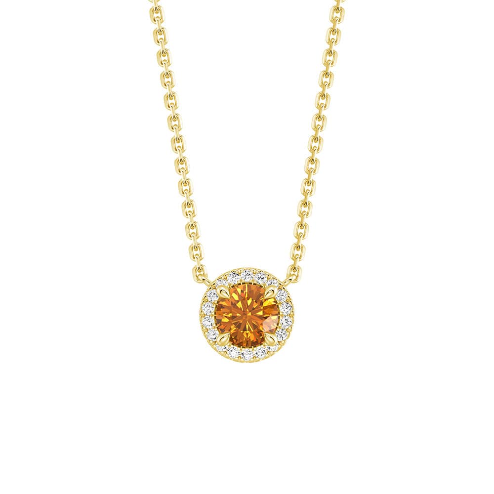Eternal Halo Personalized Birthstone Necklace - Custom Name & Birth Month Jewelry Gift for Women, Mom, Wife | Perfect for Birthday, Anniversary, Mother's Day & Special Occasions
