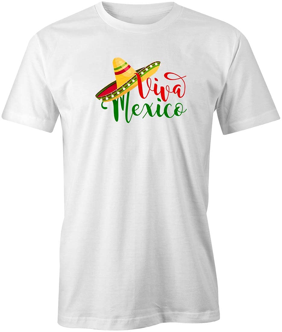 Viva Mexico Sombrero Graphic T-Shirt - Printed Cotton Tee for Men & Women | Perfect for Cinco de Mayo, Mexican Fiesta & Hispanic Heritage Month Celebrations