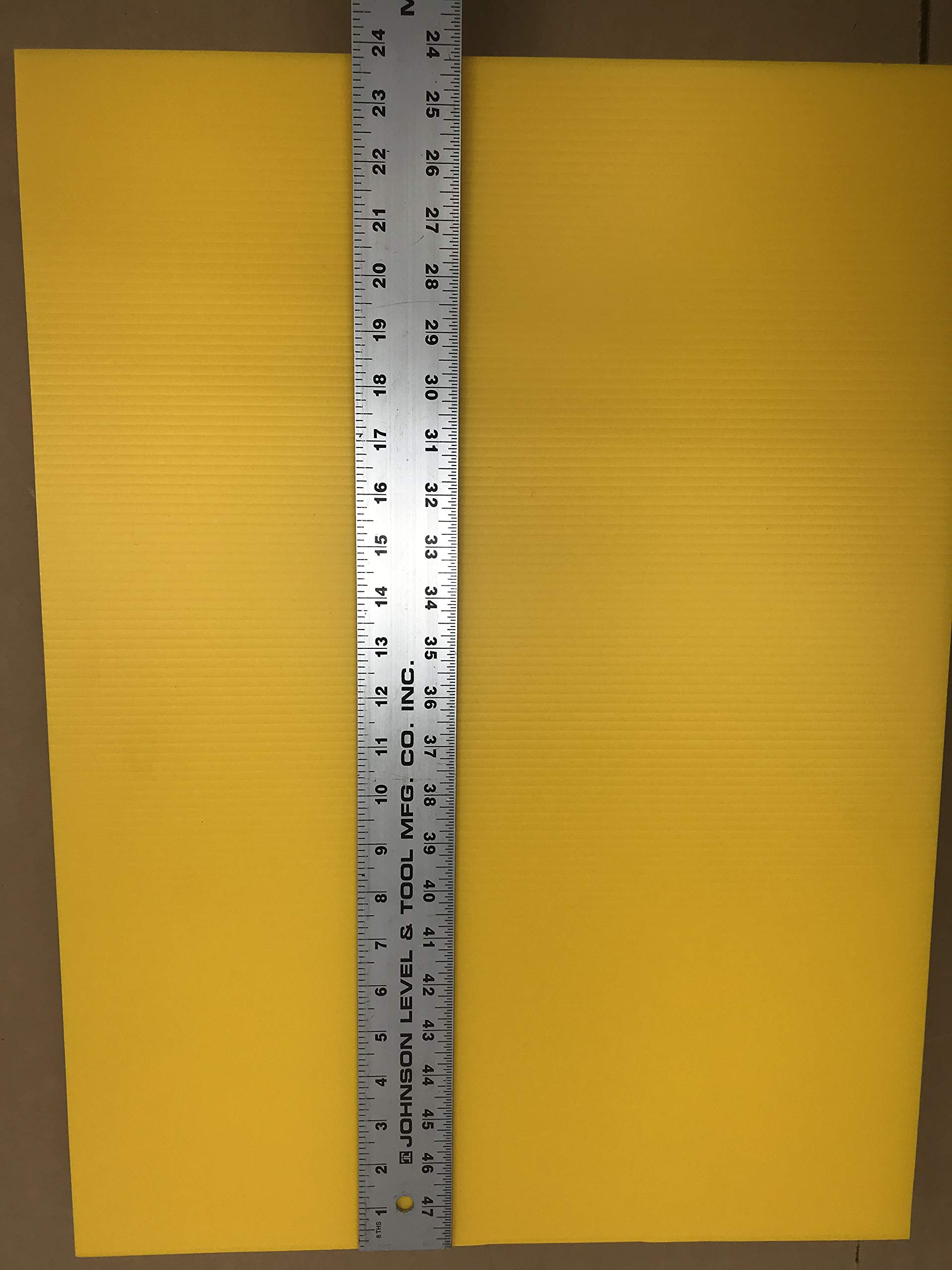 50 Pack 18x24 Inch Yellow Corrugated Plastic Blank Signs - 4mm Thick for Yard Sales, Open Houses, Elections & Advertising - Durable & Weatherproof for Indoor & Outdoor Use