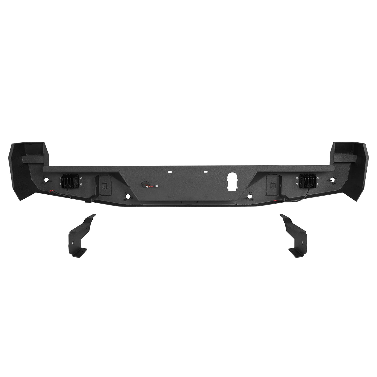 Hooke Road Heavy Duty Rear Bumper with 2×18W LED Lights for 2016-2023 Toyota Tacoma 3rd Gen | Off-Road Protection & Enhanced Visibility for Adventure Trucks