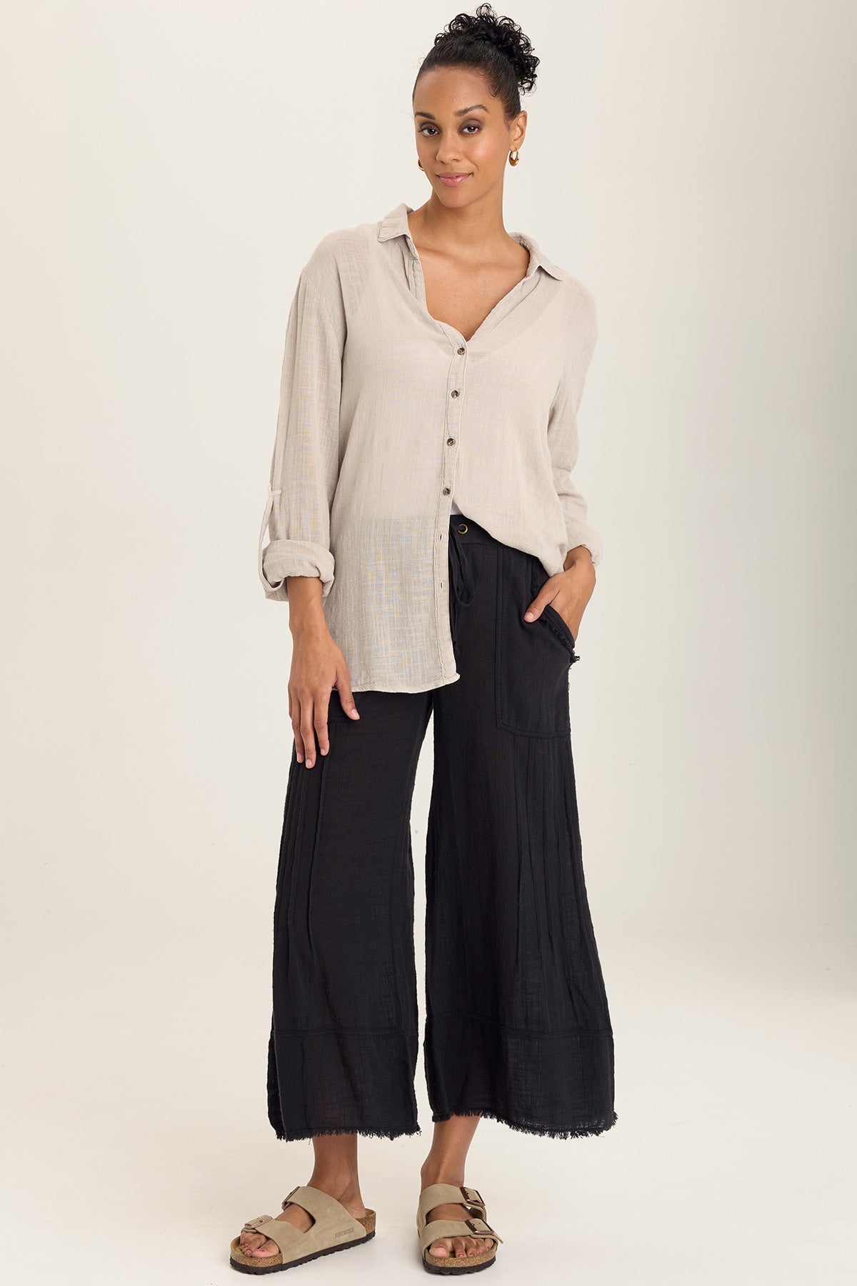 Stylish Porter Blouse with Ripple Pigment Design - Perfect for Casual Outings, Office Wear & Special Occasions