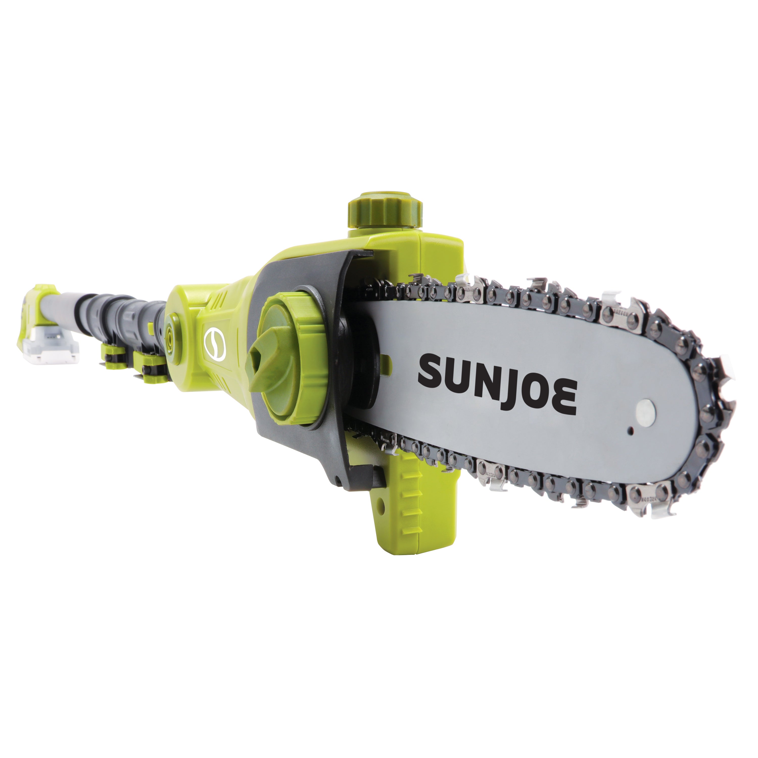 Sun Joe 24V IONMAX Cordless Chainsaw Bundle with 10-Inch Chainsaw, 8-Inch Pole Saw & Sharpener - Lightweight Lithium-Ion Battery Powered for Tree Trimming, Branch Cutting & Yard Maintenance