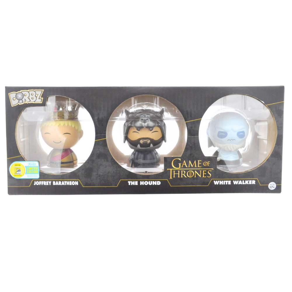 Funko Dorbz Game of Thrones 3-Pack: Joffrey, The Hound & White Walker – SDCC 2016 Exclusive Collectible Figures for Display & GOT Fans