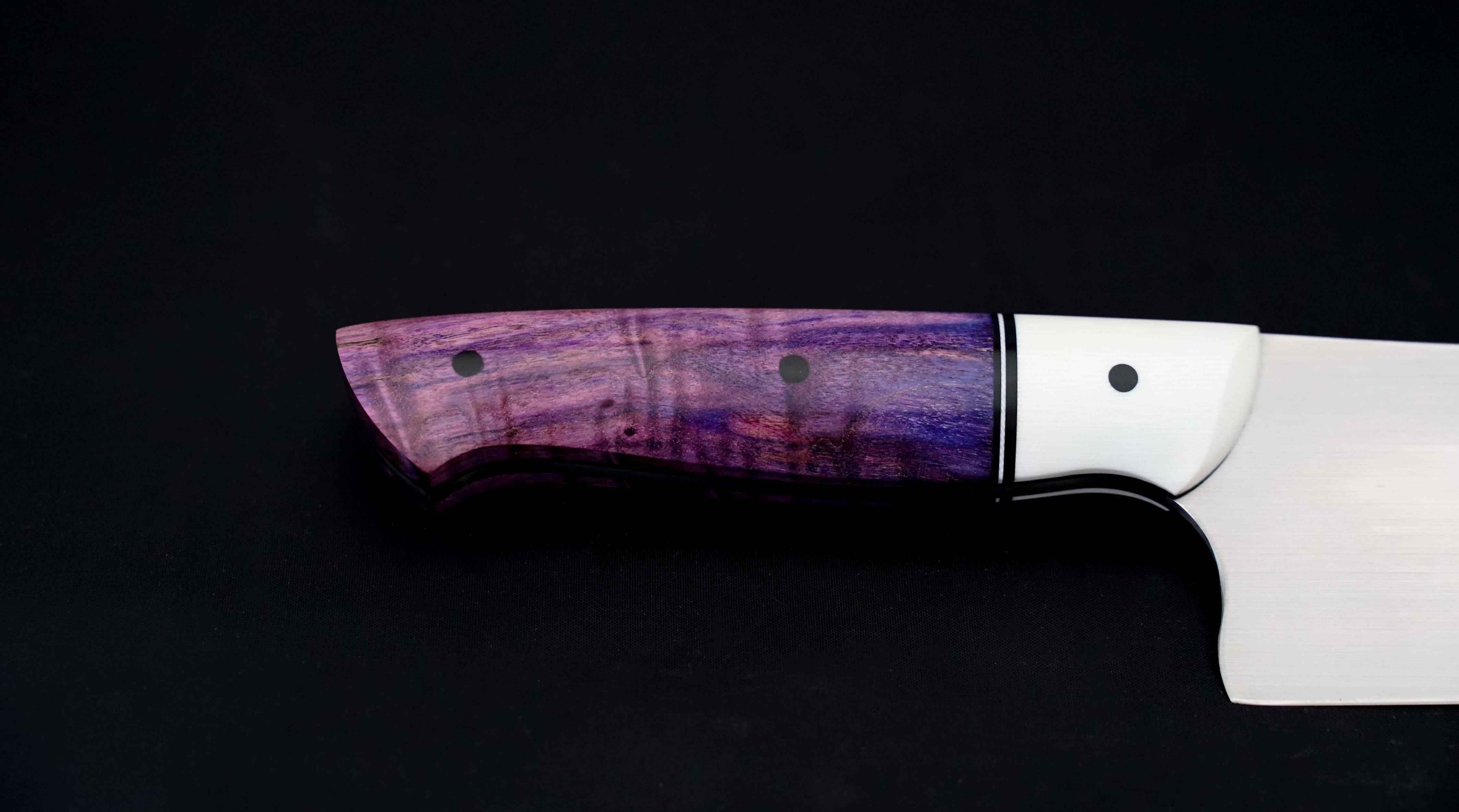 DCB Customs 9.0 Inch Professional Chef Knife - High Carbon Stainless Steel Kitchen Knife with Ergonomic Handle - Perfect for Slicing, Dicing, and Chopping Vegetables, Meat, and Fruits
