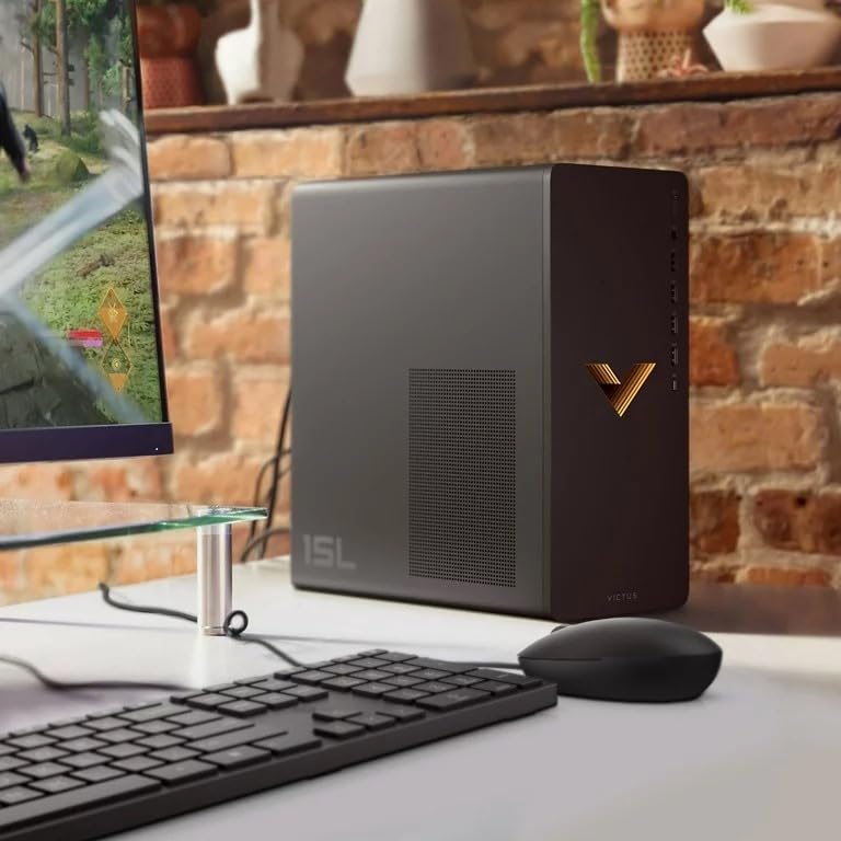 HP Victus 15L Gaming PC - AMD Ryzen 5600G, 32GB RAM, 1TB SSD+HDD, RX6400 for Ultimate Gaming Performance