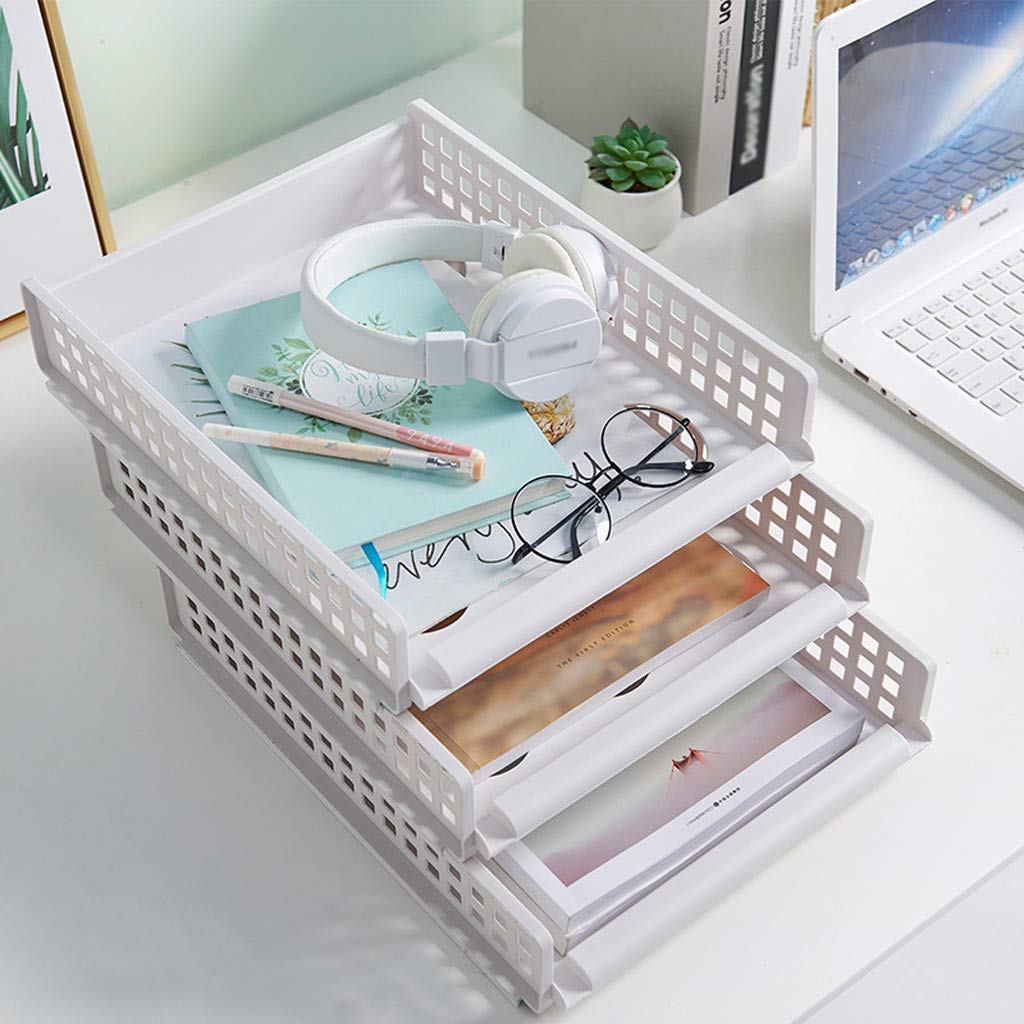 CANAFA Stackable Plastic Storage Box with Drawer Style - Home & Kitchen Organizer for Clothes, Sundries, and Decorative Items | Perfect for Bedroom, Closet, and Bathroom Storage