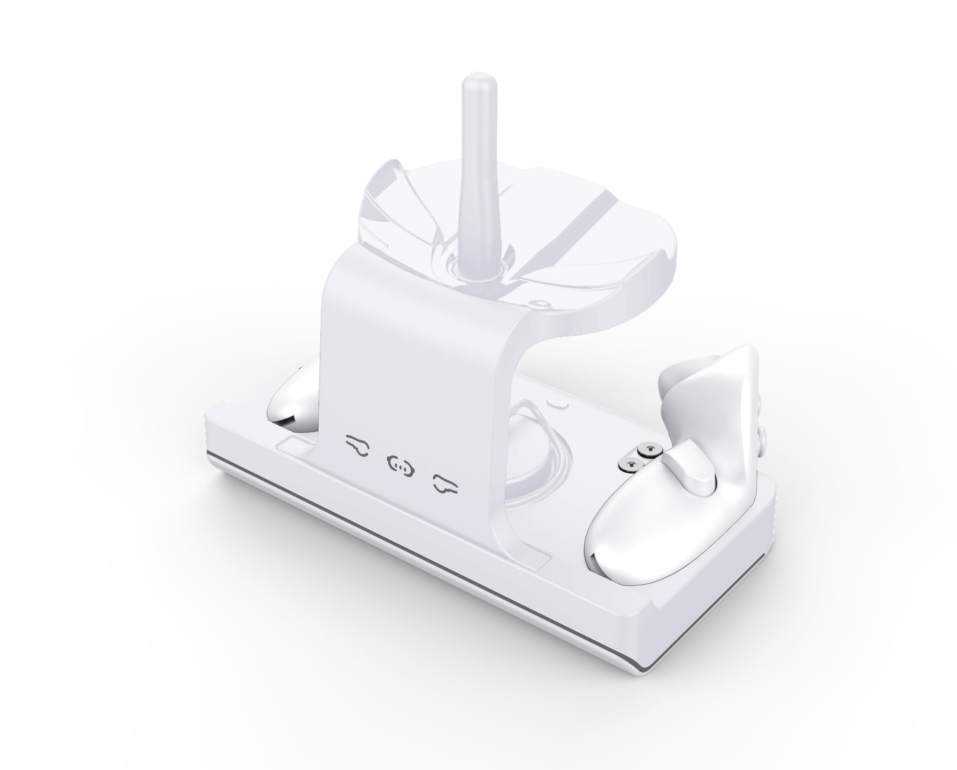 Magnetic Charging Dock for Oculus Quest 3/Meta Quest 3 Headset & Controllers - Fast Wireless Charger Stand with 2 Rechargeable Batteries & LED Display - Perfect for VR Gaming, Home Entertainment & Office Use