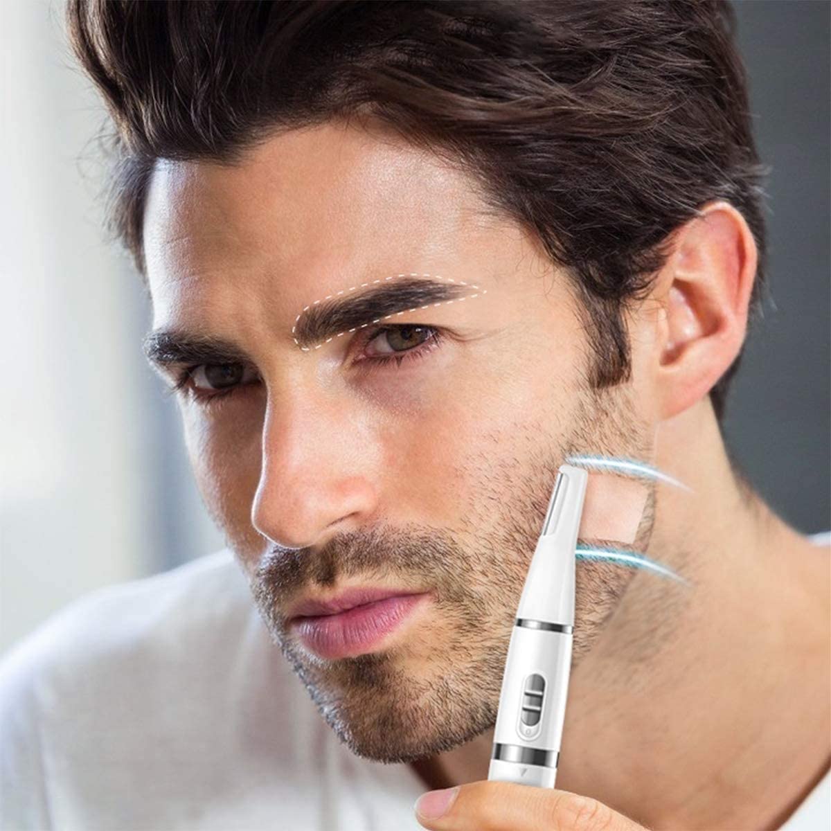 Precision Nose Hair Trimmer - Dual Sided Blade System for Nose, Ears & Eyebrows Grooming | Painless Personal Care for Men | Perfect for Travel & Daily Grooming Routine