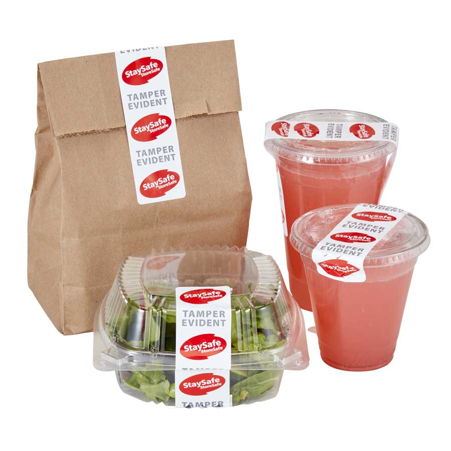 Cambro 26SSTELB6250 StaySafe Tamper Evident Labels 1.5