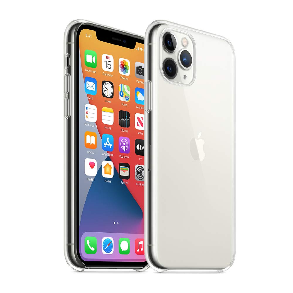 Solimo Premium Silicone Clear Back Cover for iPhone 11 Pro - Slim Protective Case with Scratch Resistance | Perfect for Everyday Use, Office & Travel Protection