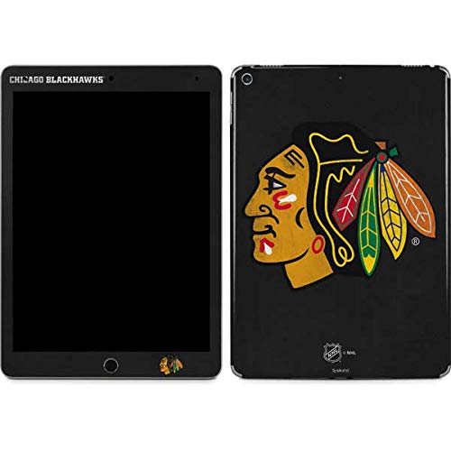 Officially Licensed NHL Chicago Blackhawks Distressed Design Tablet Skin for iPad Air - Protective Decal Cover with Anti-Scratch Surface | Perfect for Home, Office & Travel Use