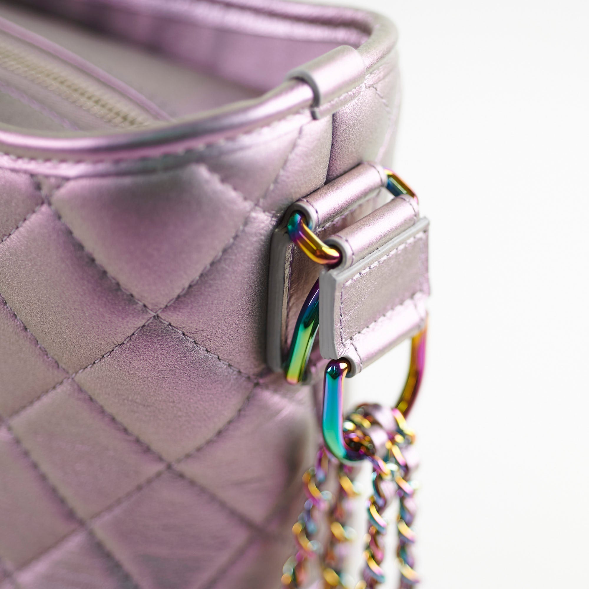 Chanel Gabrielle Iridescent Purple Handbag - Luxury Designer Shoulder Bag for Women | Perfect for Evening Parties, Date Nights & Special Occasions