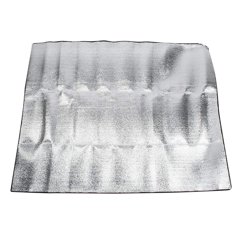 Keenso Double Sided Foldable Camping Sleeping Mat - Aluminum Foil Insulated Pad for 3-4 Person - Lightweight Outdoor Travel & Beach Mat for Camping, Hiking, Picnics, Backpacking and Beach Lounging