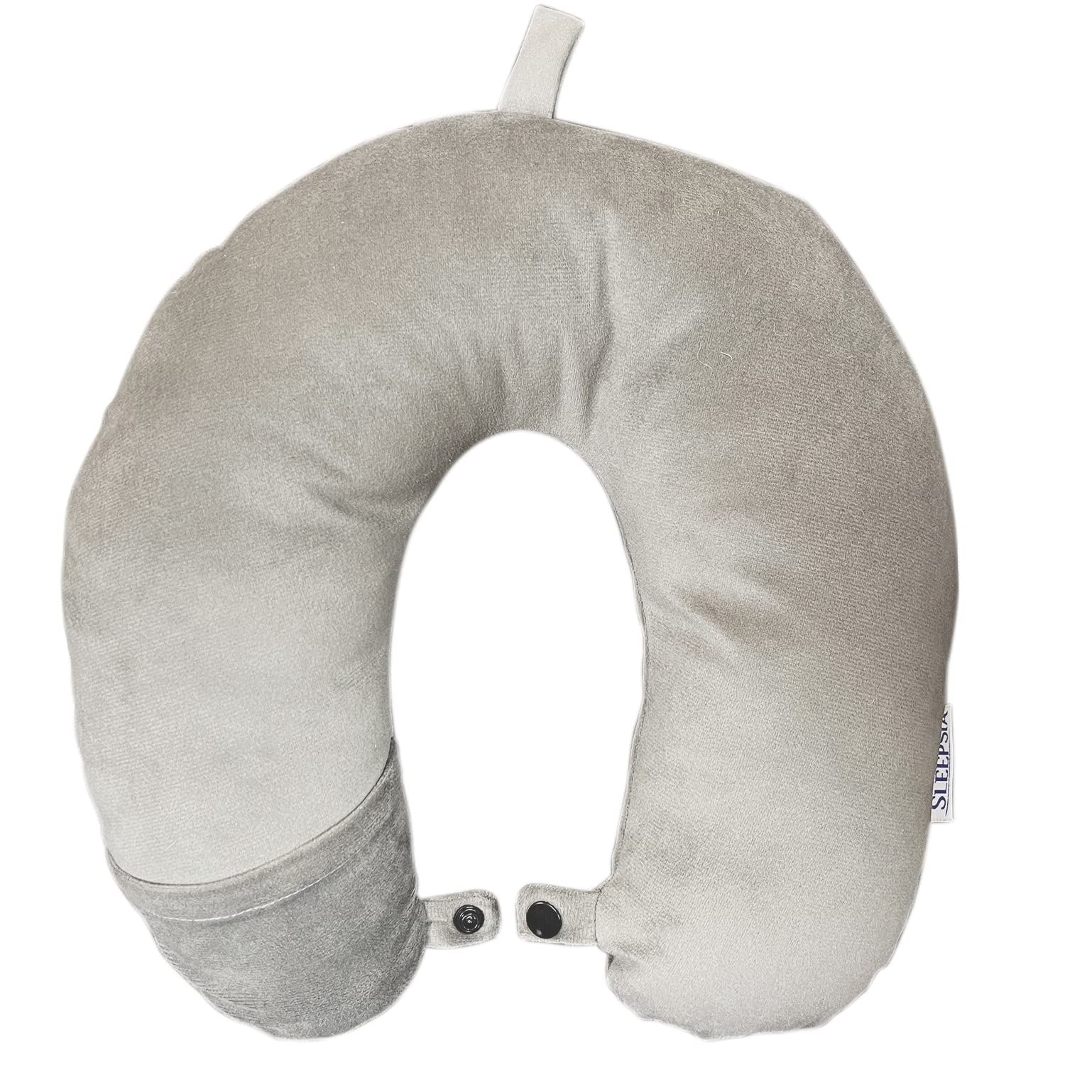 **Sleepsia Memory Foam Neck Pillow for Travel - Ergonomic Support for Neck & Head on Airplanes, Cars & Flights - Perfect for Long Trips & Relaxation**