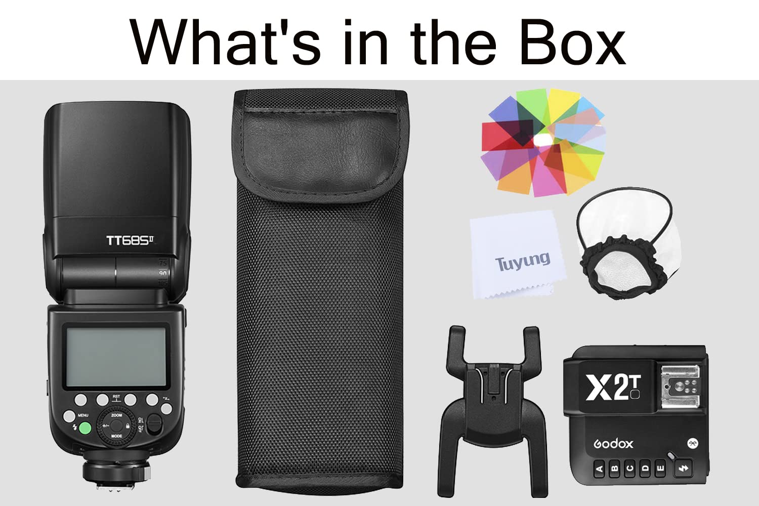 Godox TT685II-N i-TTL GN60 2.4GHz Wireless HSS Flash Speedlite with X2T-N Trigger for Nikon DSLR Cameras - Perfect for Portrait, Wedding & Event Photography