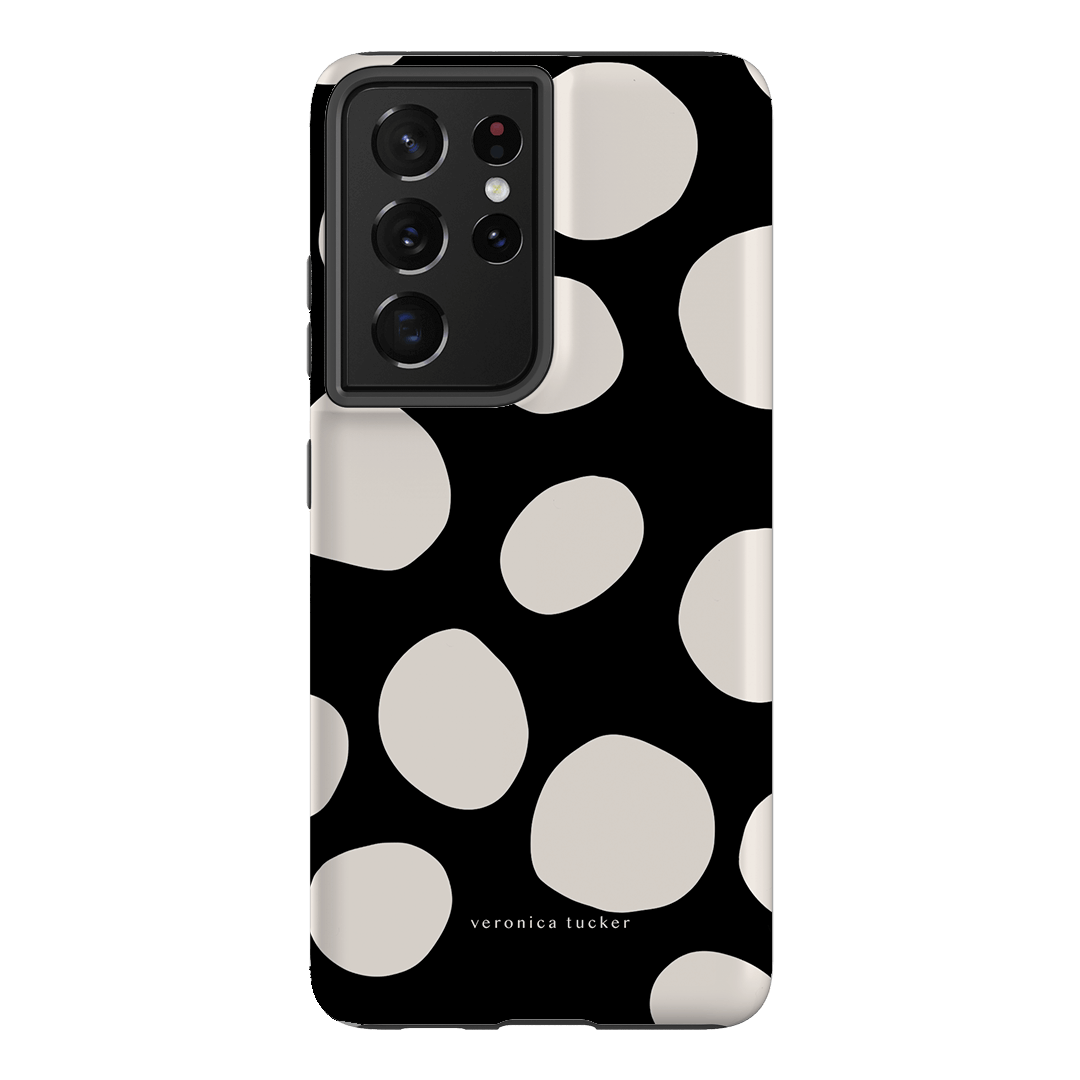 Premium Pebbles Noir Phone Case - Slim Protective Cover for iPhone & Samsung - Perfect for Everyday Use, Travel & Outdoor Activities