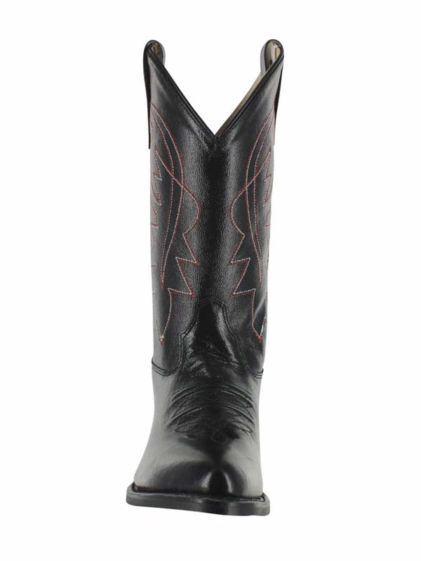 Old West 8110 CCY8110 Comfortable Kids Cowboy Boots - Black Western Style Booties for Boys & Girls - Perfect for Rodeo, Halloween Costumes & Western Themed Parties