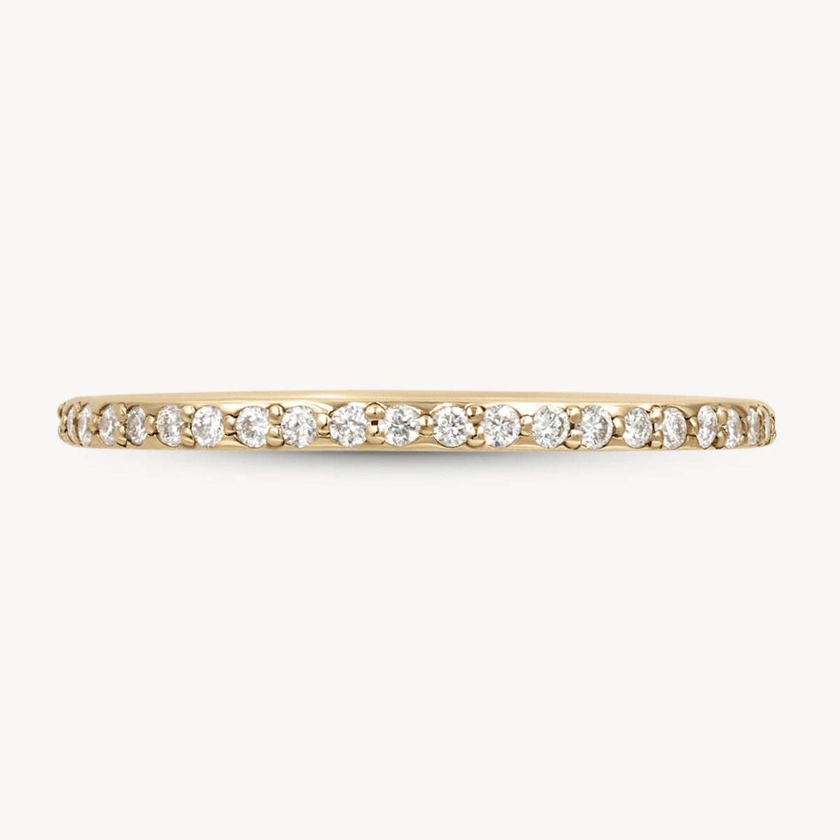 Diamond Stackable Eternity Bands for Women - 14K Gold Wedding Rings Set - Perfect for Anniversary, Engagement & Everyday Elegance
