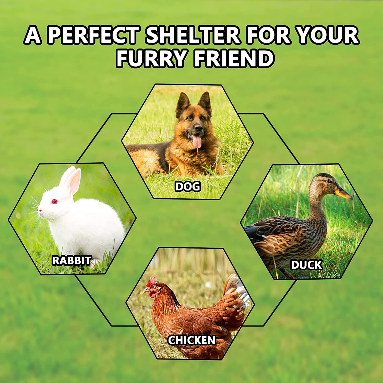 Extra Large Outdoor Dog Kennel - Heavy Duty Galvanized Steel Rust-Proof Dog Crate with Roof, Waterproof UV-Resistant Cover & Secure Lock - Perfect for Backyard, Kennel Runs, and Pet Safety