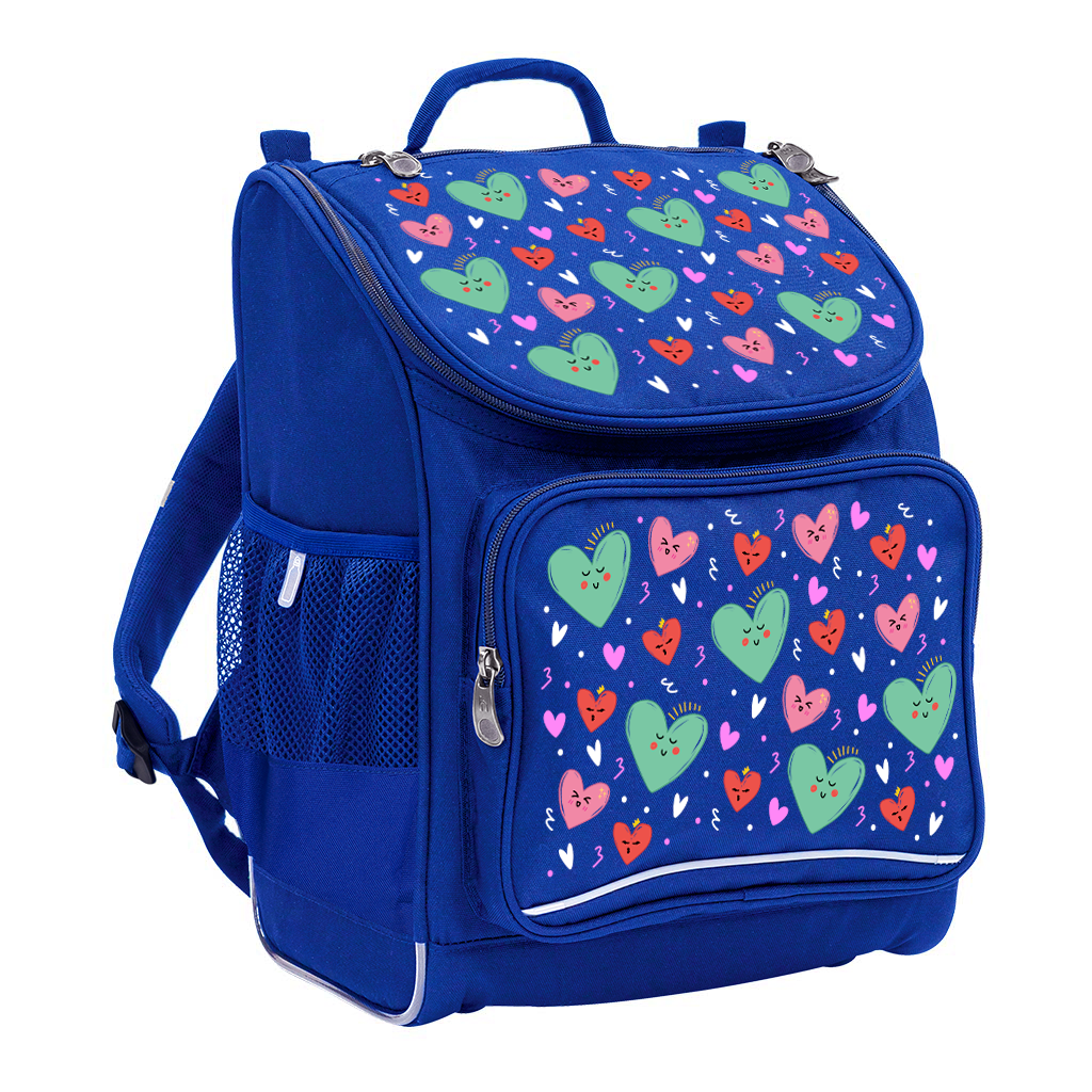 Sweet Hearts Mighty Backpack - Durable Waterproof School Backpack for Women & Men - Perfect for Travel, Hiking, College & Work Commute