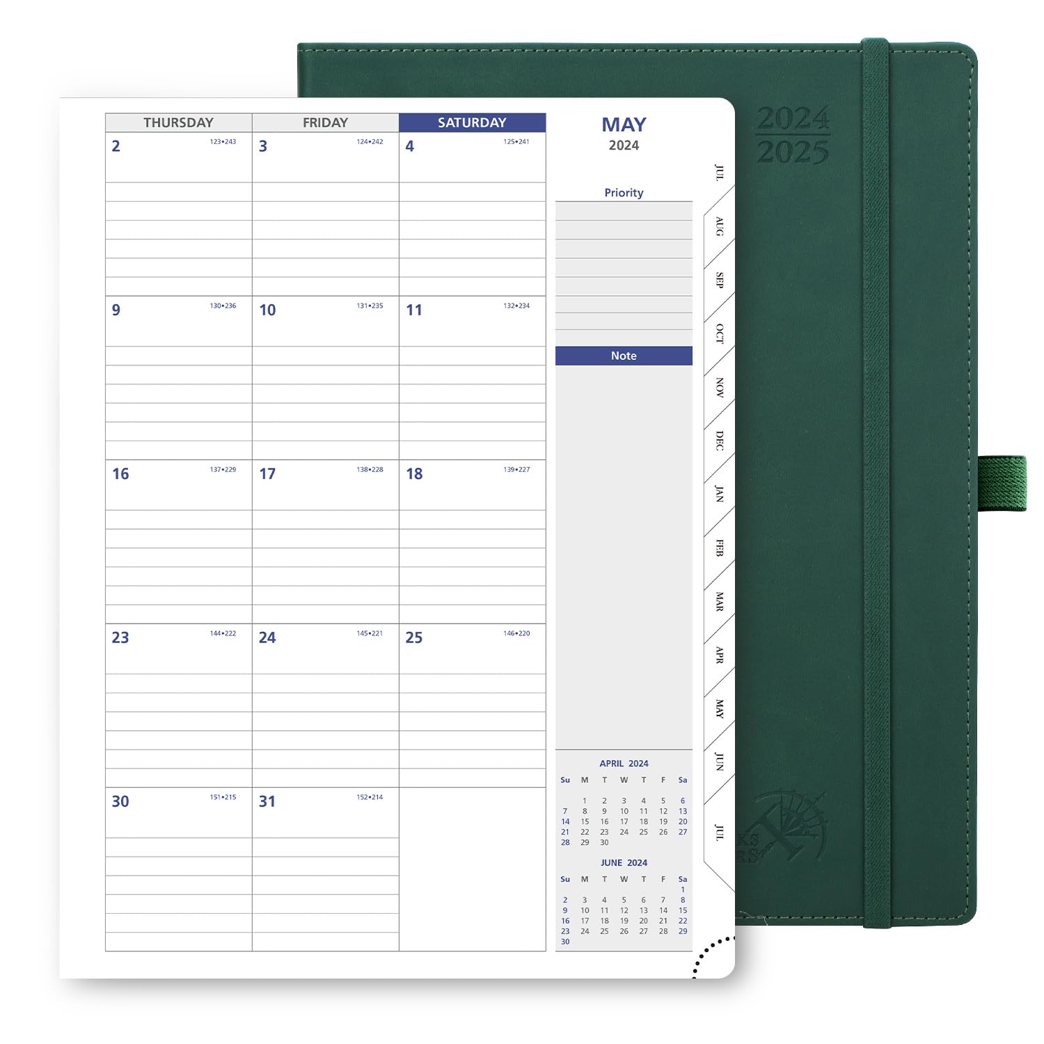 POPRUN 2024-2025 Monthly Planner (8.5