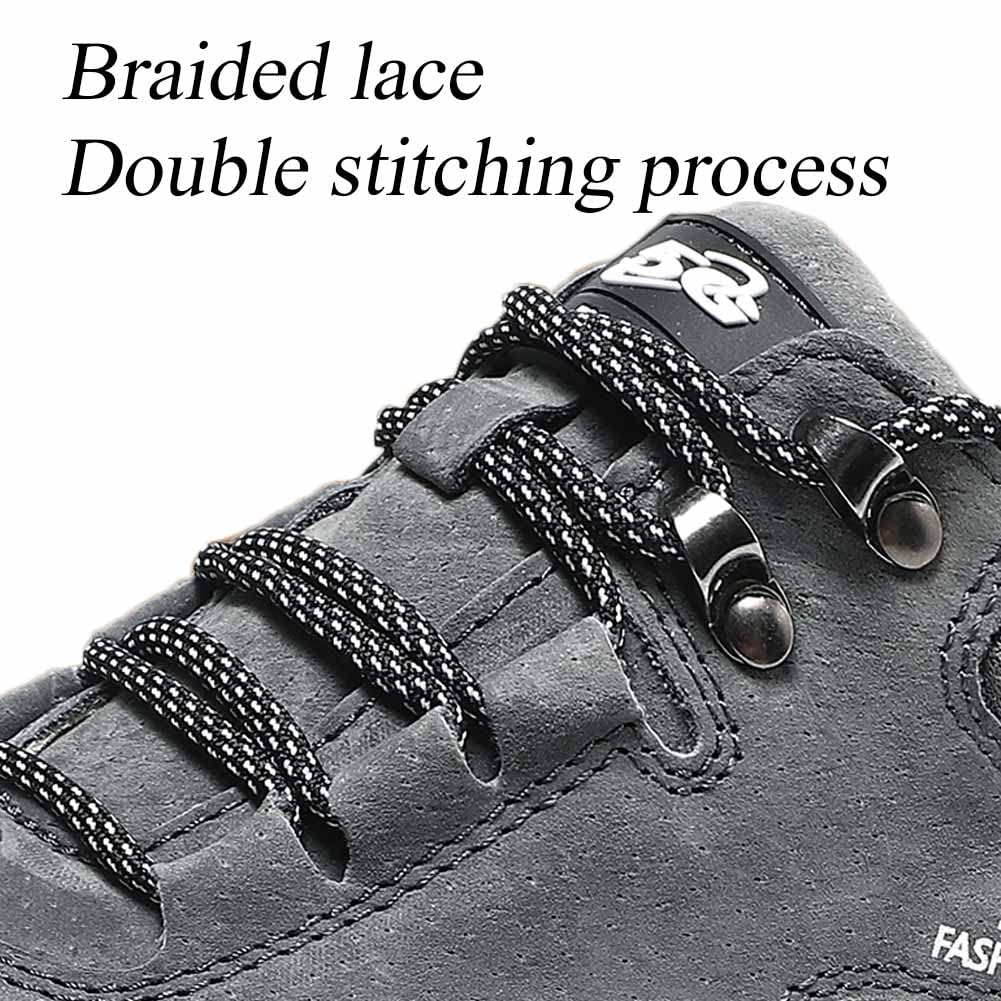 GEXECEUSS Men's Breathable Non-Slip Hiking Boots - Lightweight Low-Top Sneakers for Trail Trekking & Outdoor Walking | Durable Leather Shoes for Camping, Hiking & Daily Wear