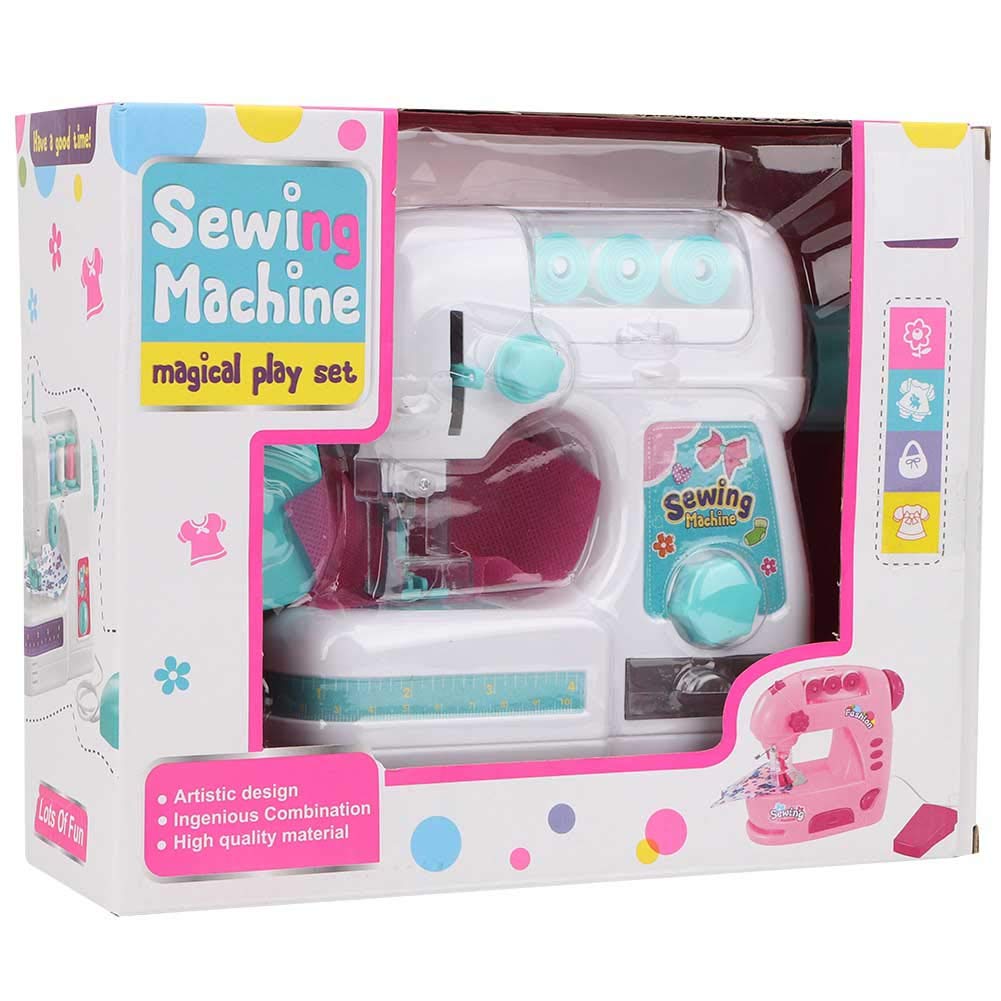 Alomejor Kids Electric Sewing Machine - Medium Size Toy Sewing Machine for Beginners | Perfect for DIY Crafts, Costume Making & Learning Basic Sewing Skills