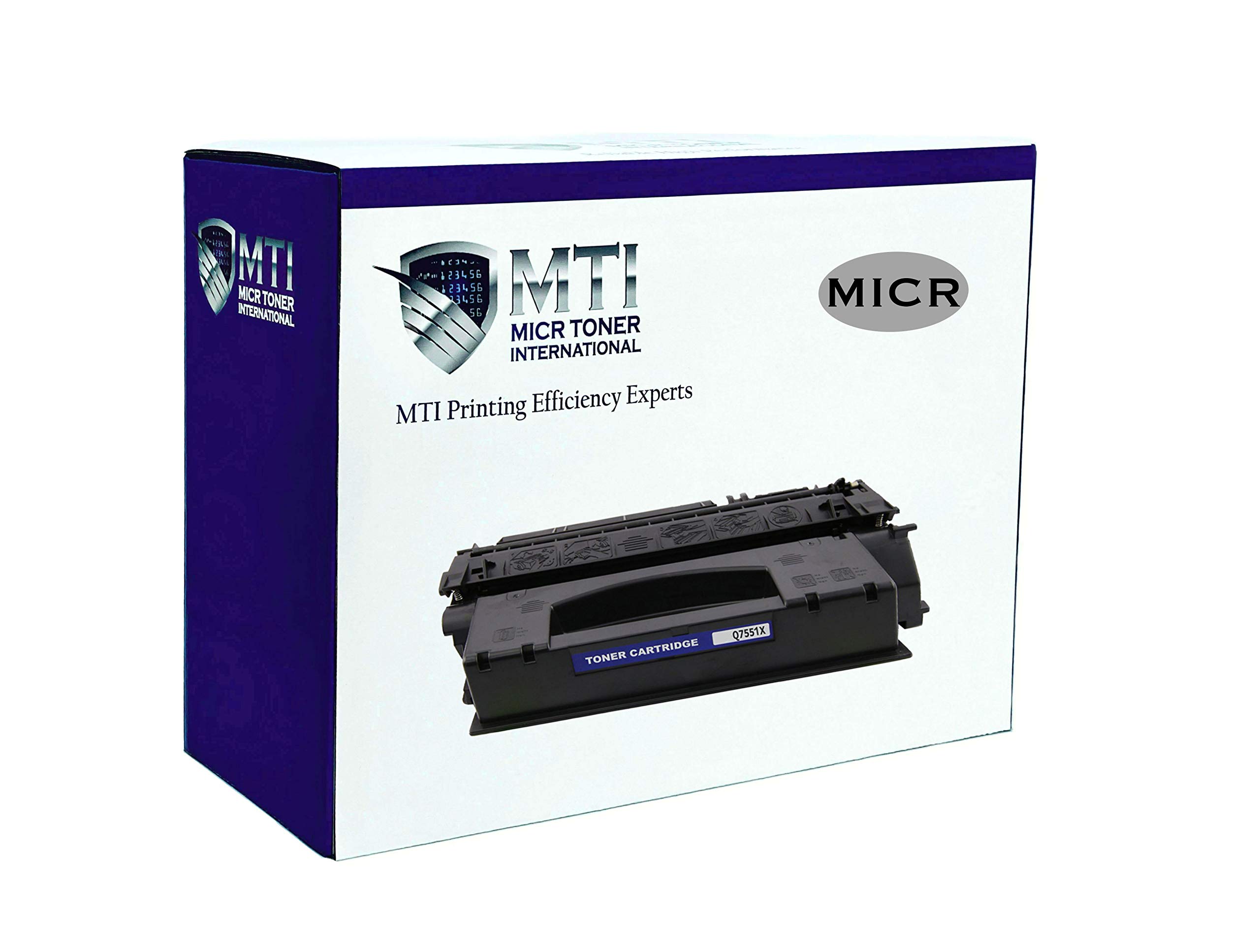 HP Q7551X Compatible MICR Toner Cartridge - Magnetic Ink Replacement for Laser Printers M3027 M3035 P3005 | Business & Personal Check Printing Solution for Banks & Offices