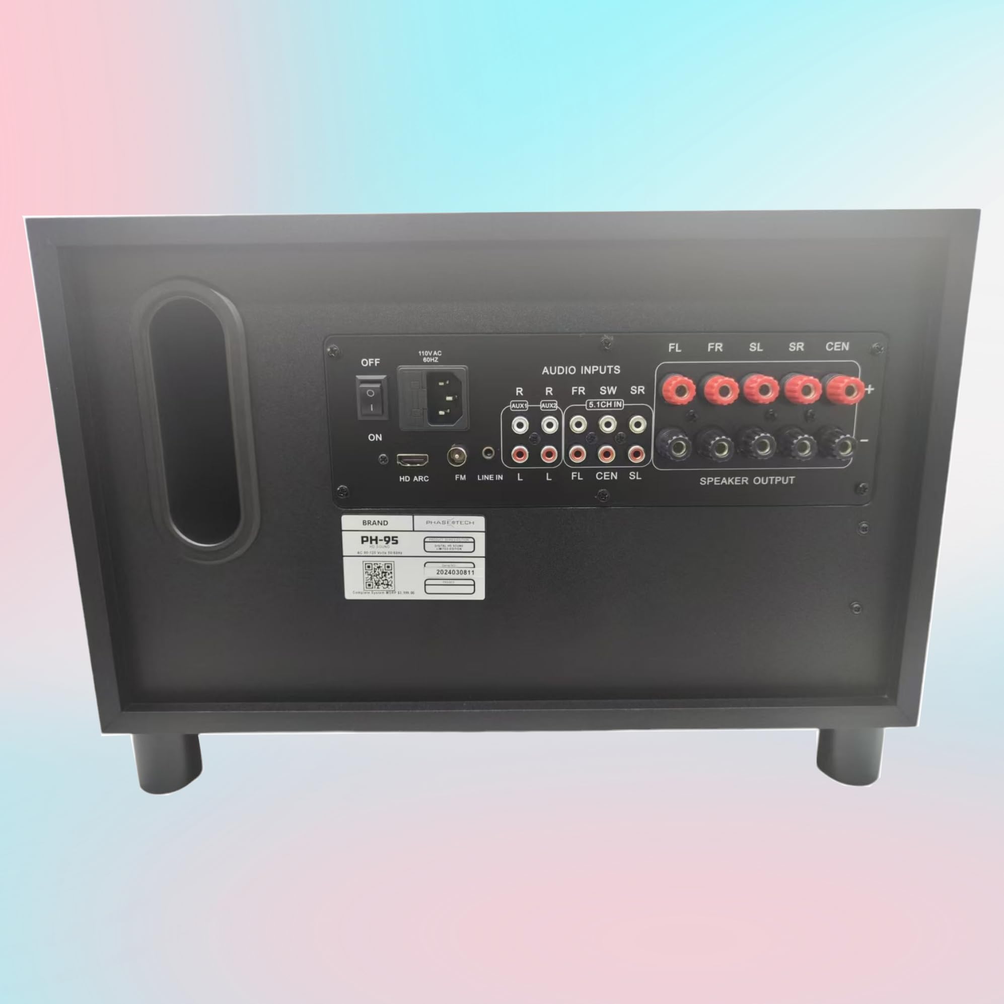 5.1 Channel Home Theater Sound System with 10