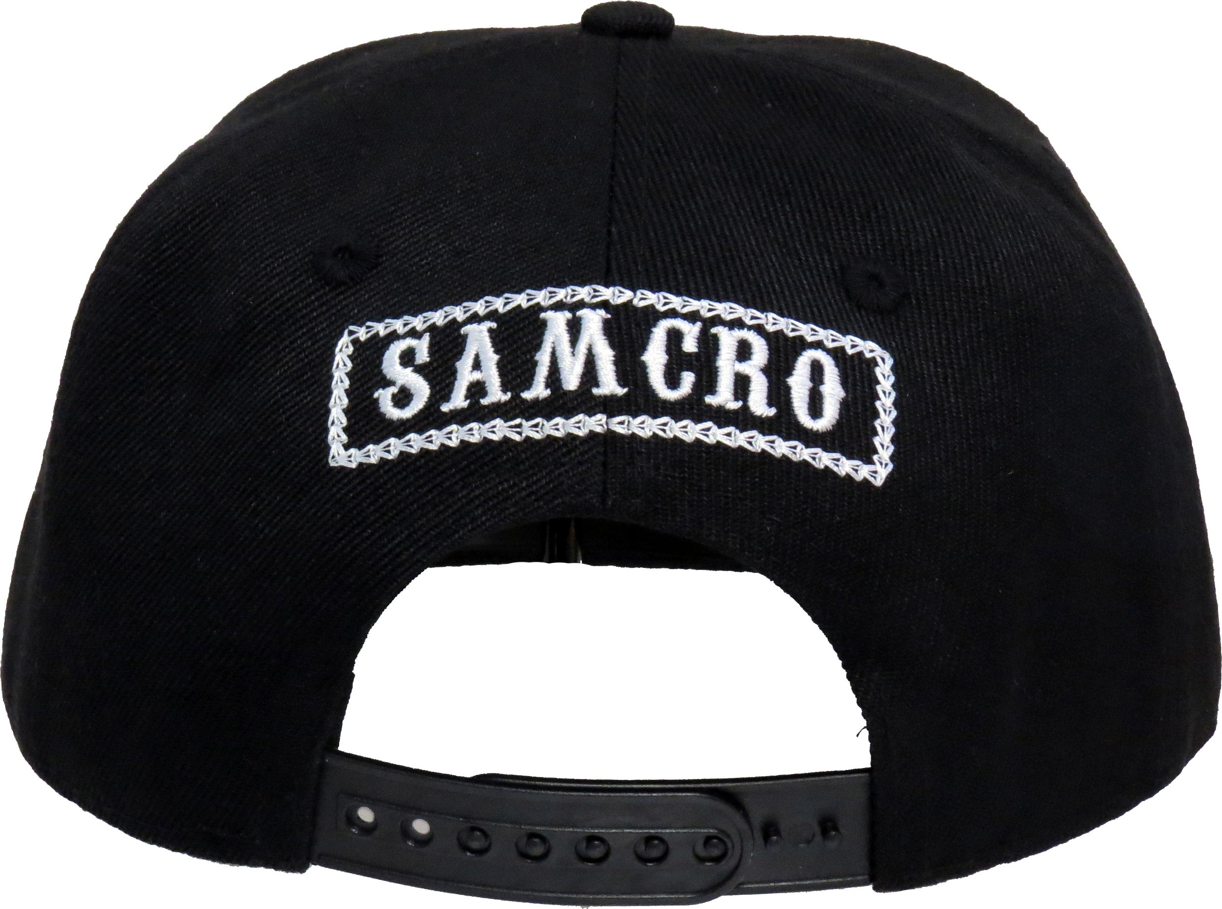 Sons Of Anarchy Death Reaper Black Snapback Hat - Biker Skull Cap for Motorcycle Riding, TV Show Fans & Streetwear Fashion