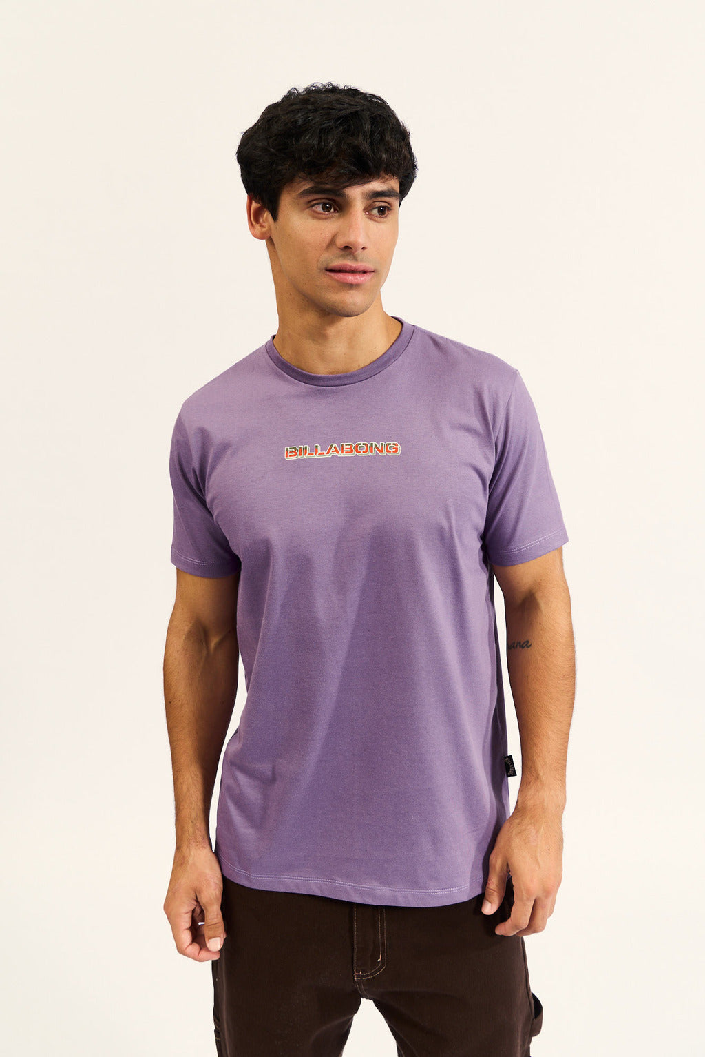 Billabong Men's 3D Fire Logo Short Sleeve T-Shirt - Comfortable Casual Tee for Surfing, Beach Outings & Streetwear Fashion
