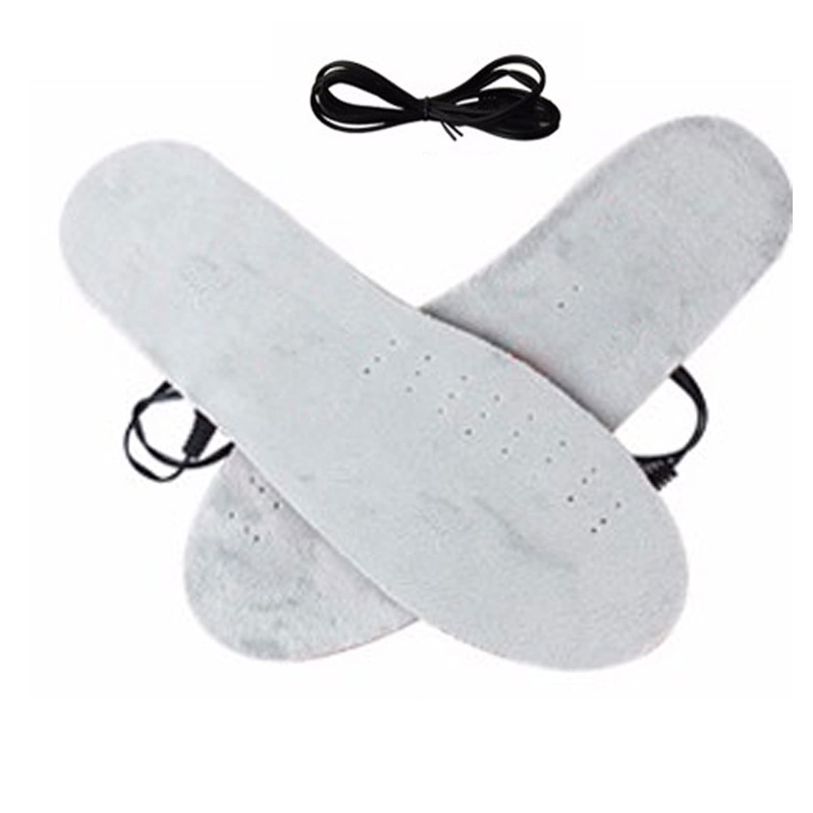 USB Rechargeable Electric Heated Insoles - Thermal Foot Warmers for Men & Women - Infrared Shoe Warmers with Adjustable Heat - Washable & Cuttable for Perfect Fit - Ideal for Winter Hiking, Skiing & Outdoor Activities