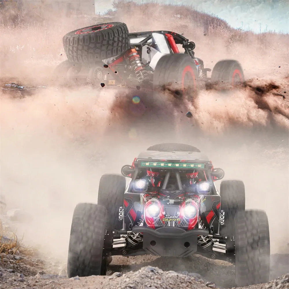 WLtoys 124028 1/12 Scale 4WD RC Truck with Brushless Motor - 60km/h High Speed Off Road Remote Control Car for Adults & Kids - Perfect for Backyard Racing, Trail Adventures & Off Road Bashing