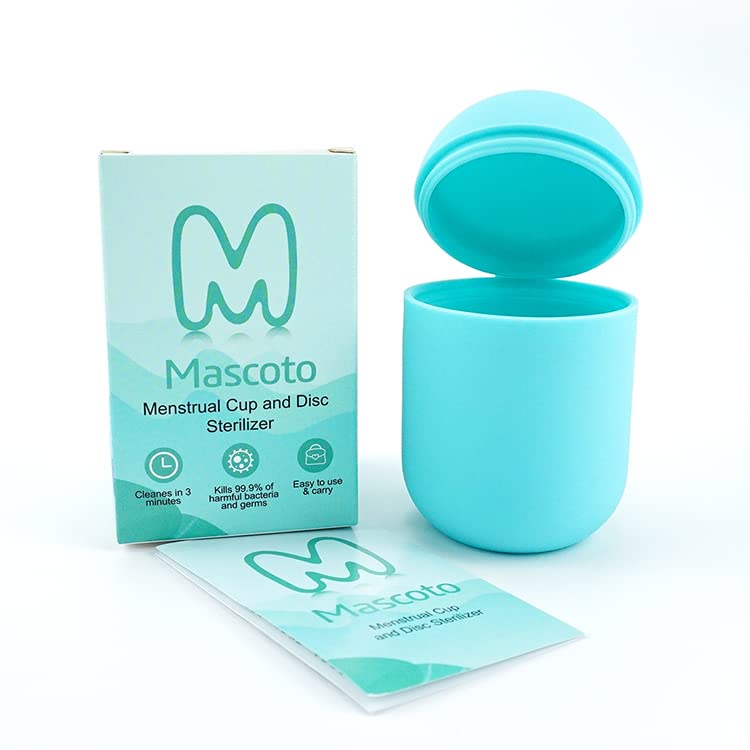 **Portable Menstrual Cup Sterilizer & Storage Case – Reusable Microwave Steamer for Cups & Discs | Travel-Friendly Sanitizer for Public Restrooms, Home & On-the-Go Use**
