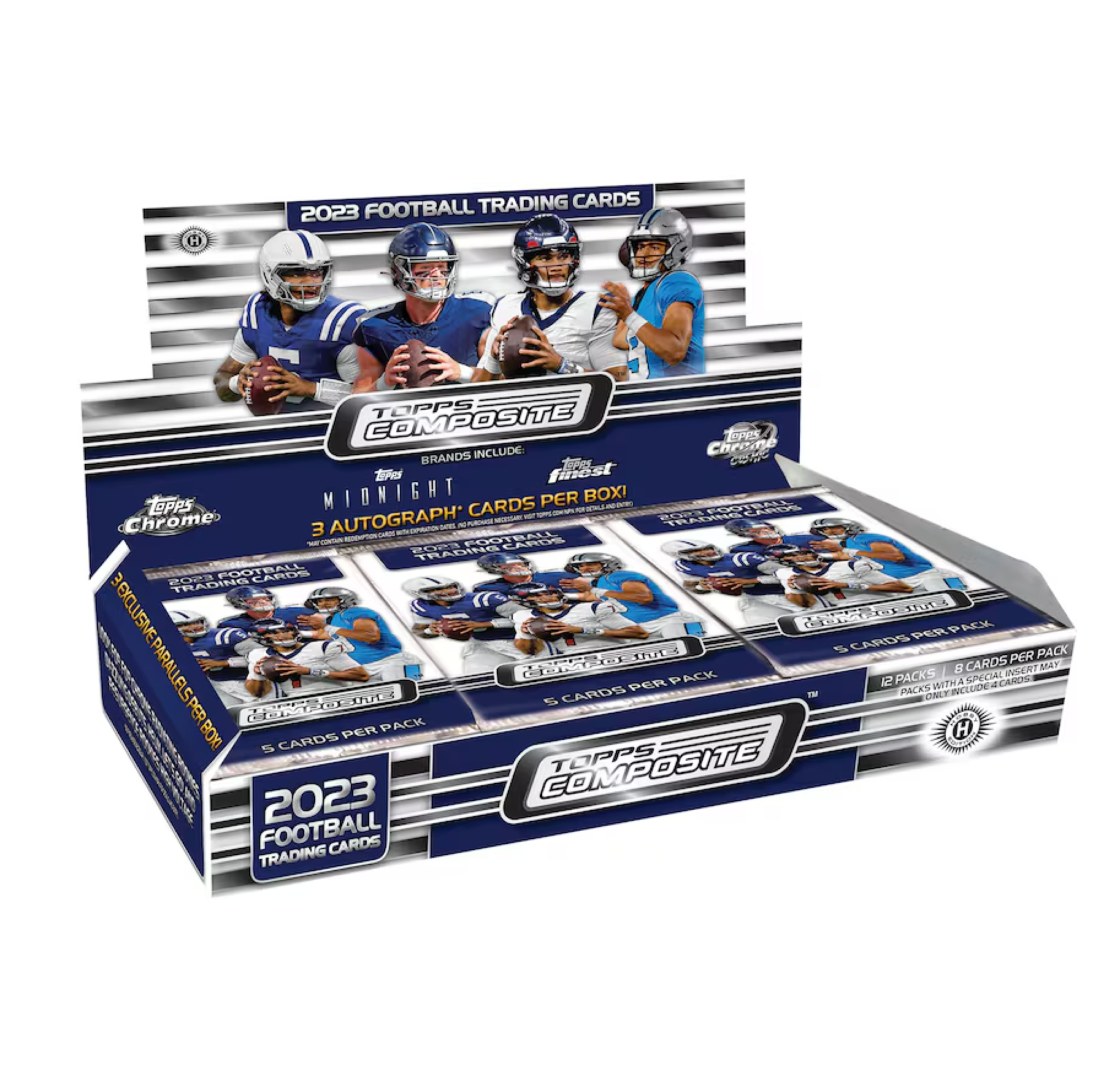 2023 Topps Composite Football Factory Sealed Hobby Box - Authentic NFL Trading Cards Collection for Collectors & Investors - Perfect for Sports Memorabilia Displays, Fantasy Football Drafts & Gift Giving