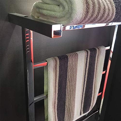 APUM Electric Heated Towel Rack - Wall Mounted Thermostatic Towel Warmer, Energy Efficient & Safe Bathroom Accessory (220V Plug-in) - Perfect for Cozy Bathrooms, Spas & Luxury Hotels