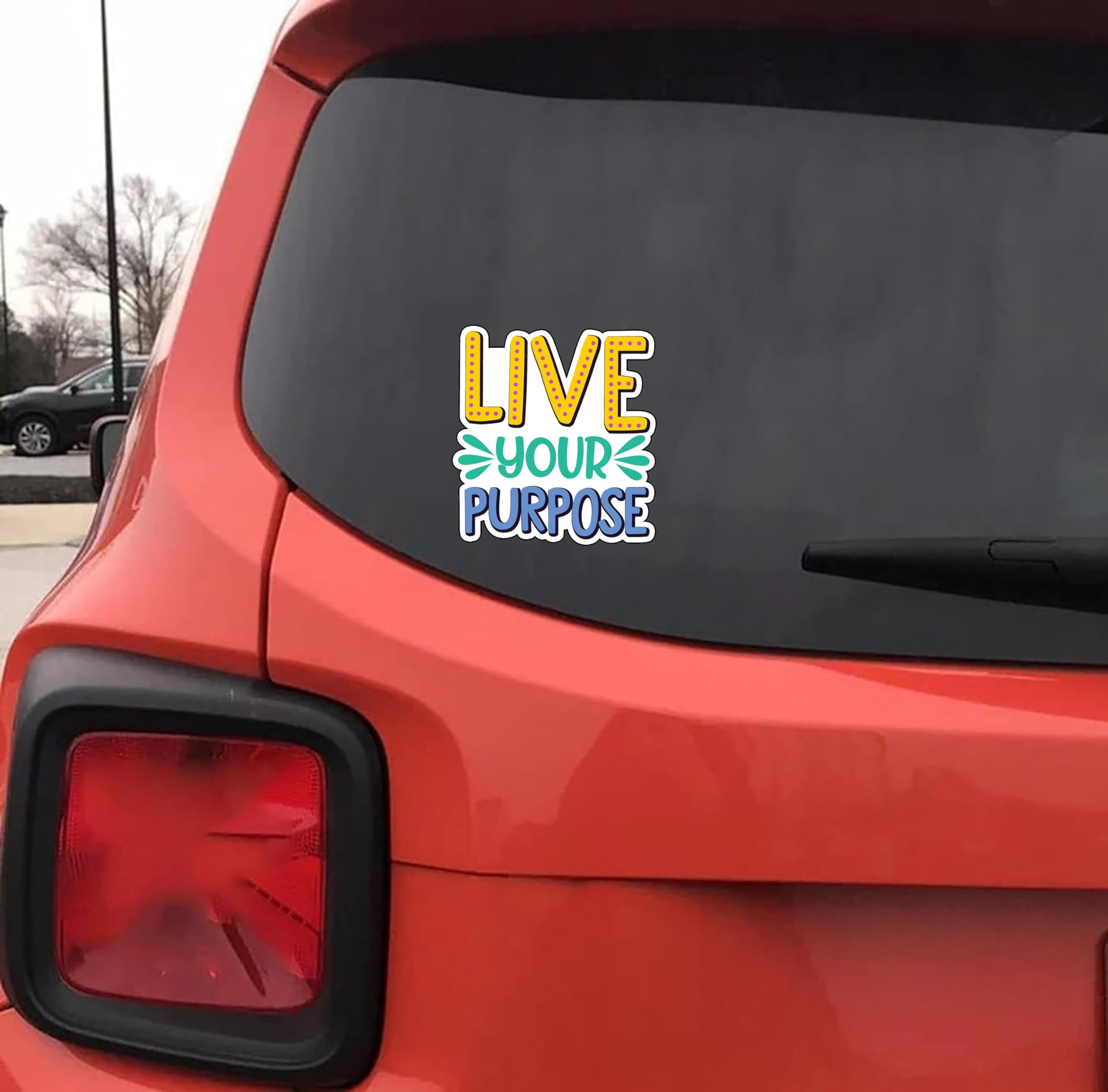 Live Your Purpose 6-Inch Vinyl Decal Sticker - Durable, Waterproof, Weatherproof for Laptops, Cars, Water Bottles & Notebooks - Easy to Apply & Long Lasting - Perfect for Personalizing Devices, Home Decor & Gifts
