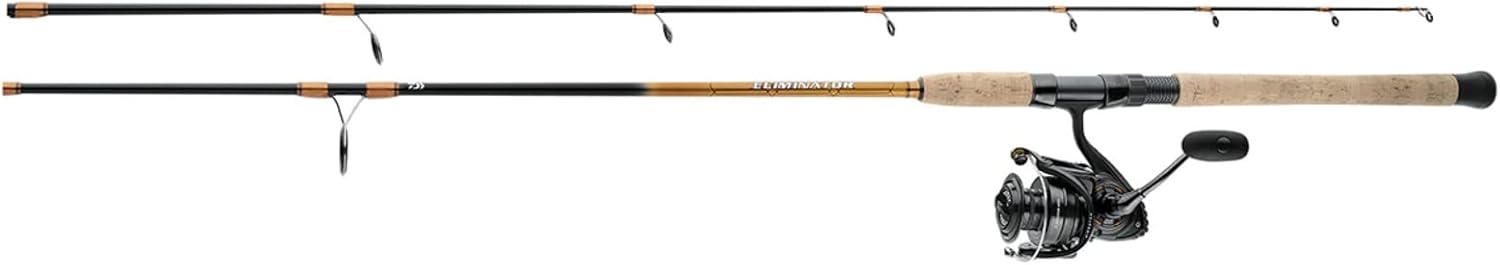 Daiwa ELTR45G902MH Eliminator Surf or Pier Fishing Rod and Reel Combo - 9' 2-Piece Medium Heavy Power - Perfect for Saltwater Surf Fishing and Pier Angling