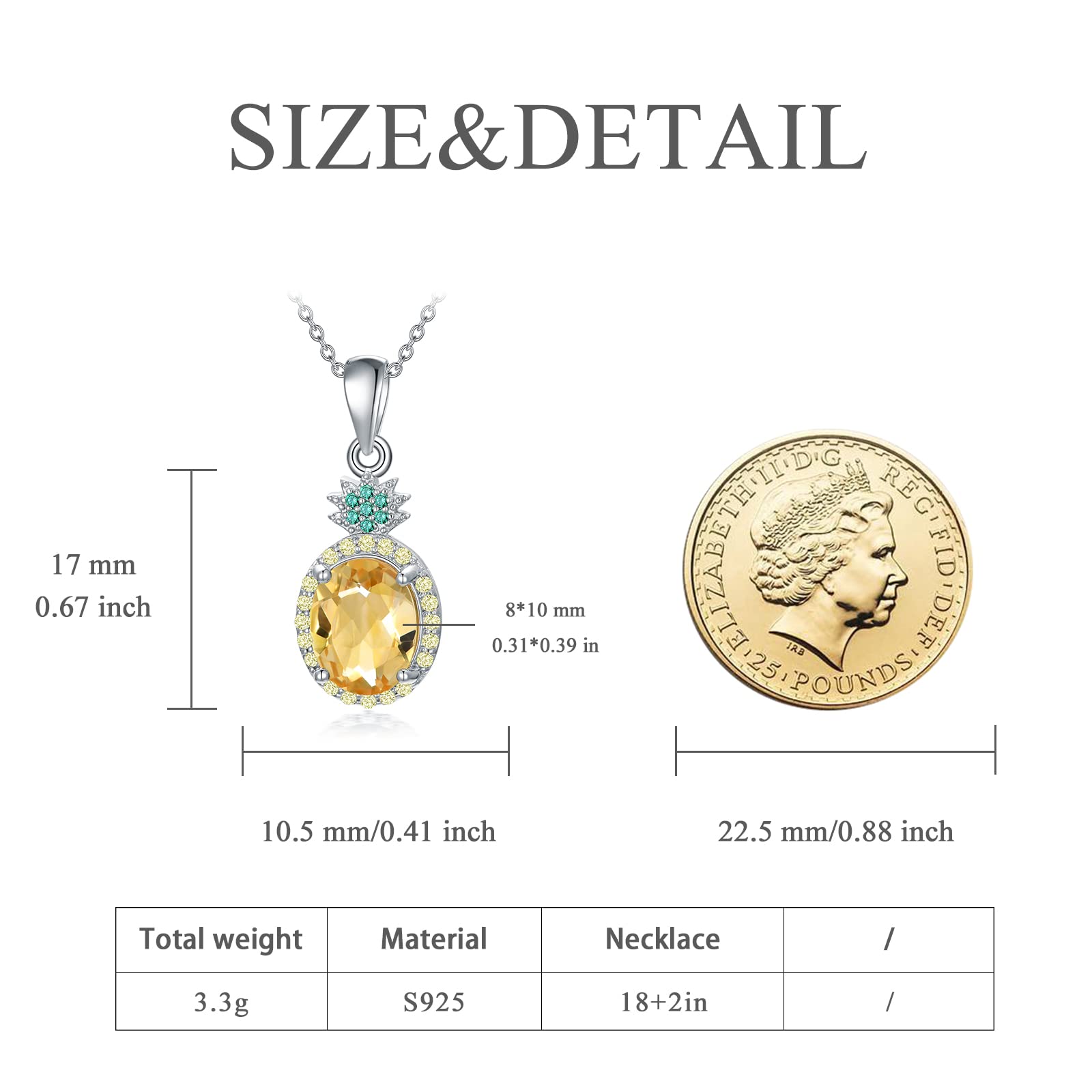 925 Sterling Silver Sunflower Rose Cross Lotus Honey Bee Pineapple Pendant Necklace for Women - Elegant Floral Jewelry Gift for Girlfriend Wife Mom - Perfect for Birthday Valentine's Day Anniversary & Everyday Wear