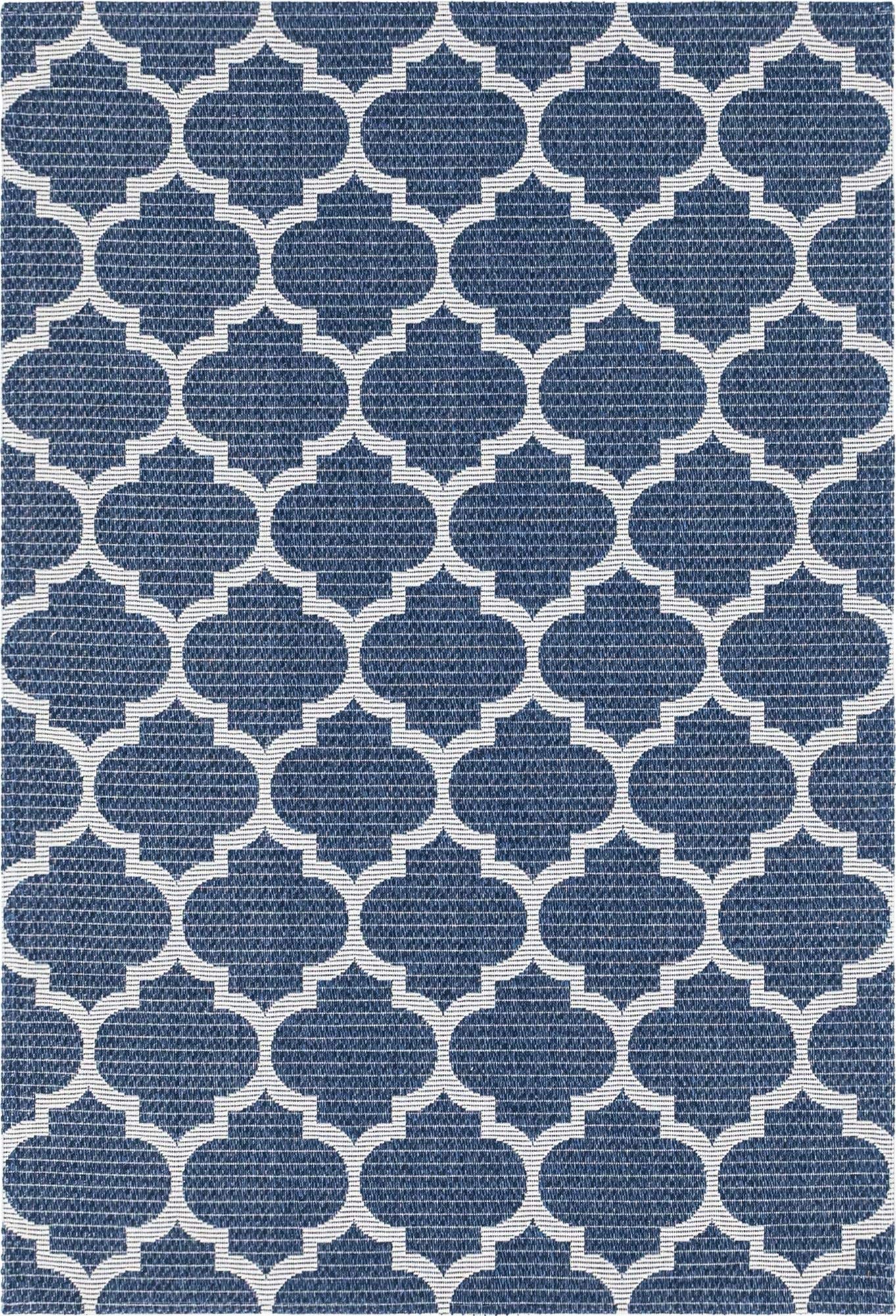 Georgia Collection 6' x 9' Navy Blue Flatweave Rug - Soft Modern Area Rug for Living Room, Dining Room & Open Floor Plans | Durable & Stylish Home Decor