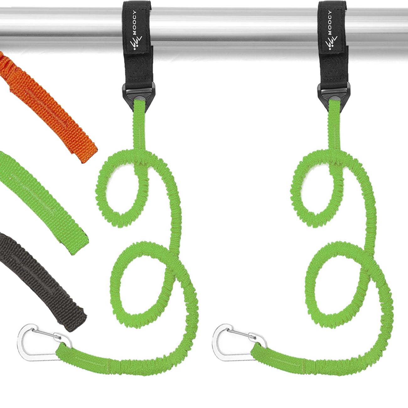 Stretchable Coiled Kayak Paddle Leash & Rod Lanyard - Durable Kayak Fishing Accessories for Paddles and Gear | Perfect for Kayaking, Canoeing, and Water Sports