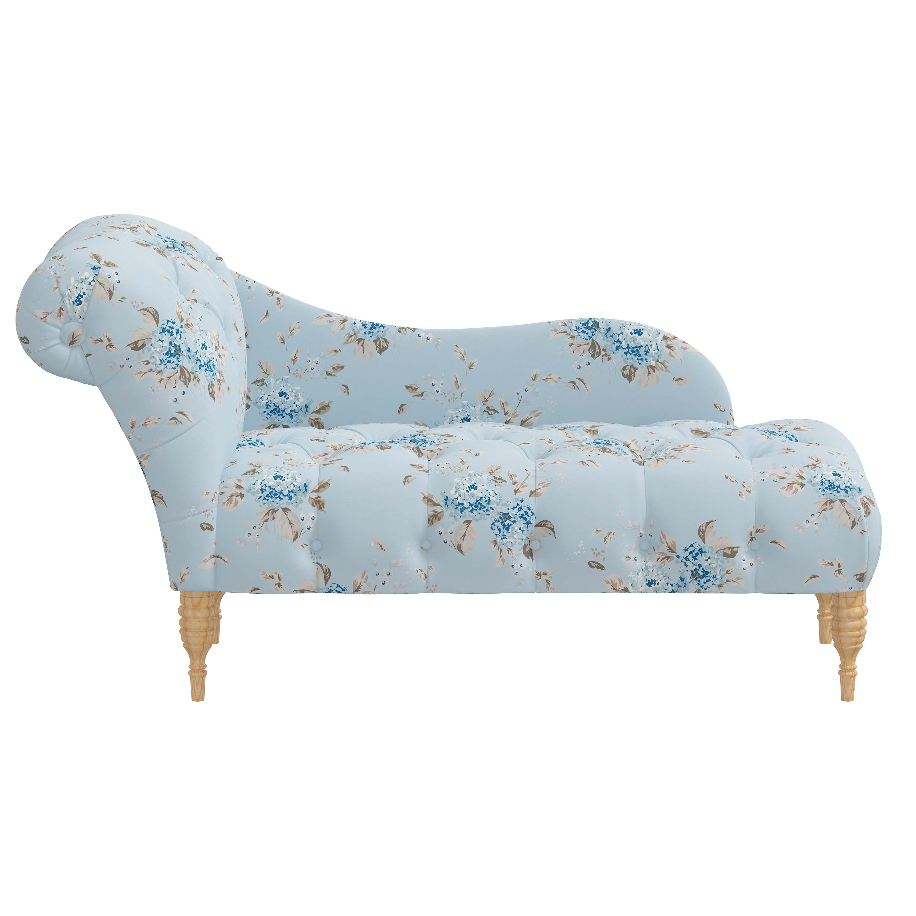 Rowen Chaise Lounge Chair - Modern Accent Furniture for Living Room, Bedroom & Patio - Stylish Upholstered Seating with Wooden Legs - Perfect for Relaxing, Reading & Decorating Your Home