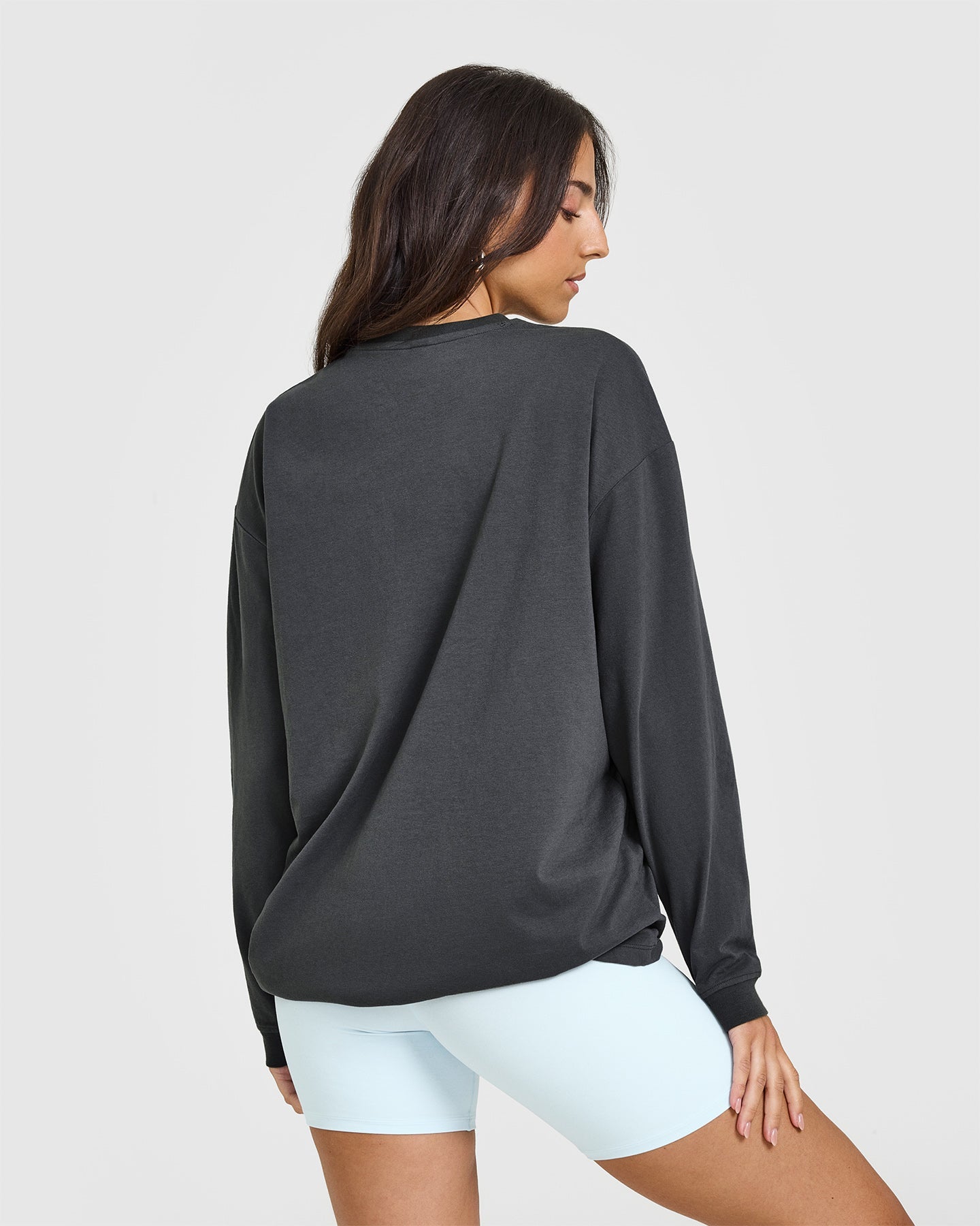 Classic Oversized Lightweight Long Sleeve T-Shirt for Women | Soft Cotton Comfort Top | Casual Loungewear & Everyday Wear