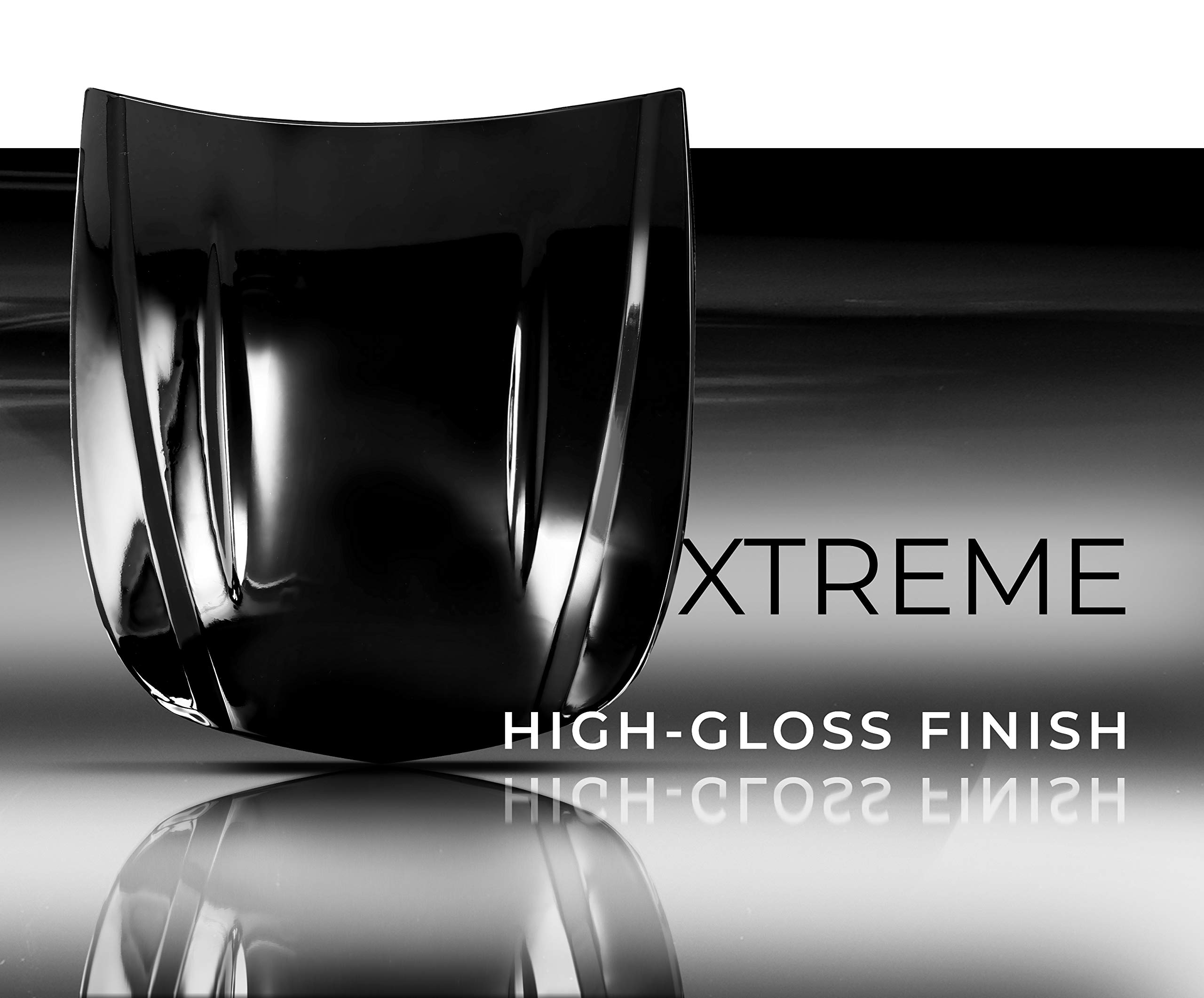VViViD+ Ultra Gloss Premium Vinyl Car Wrap Film - 25ft x 5ft Gloss Piano Black - High-Quality DIY Vehicle Wrap for Cars, Trucks & Motorcycles - Perfect for Custom Paint Replacement, Color Change & Protection