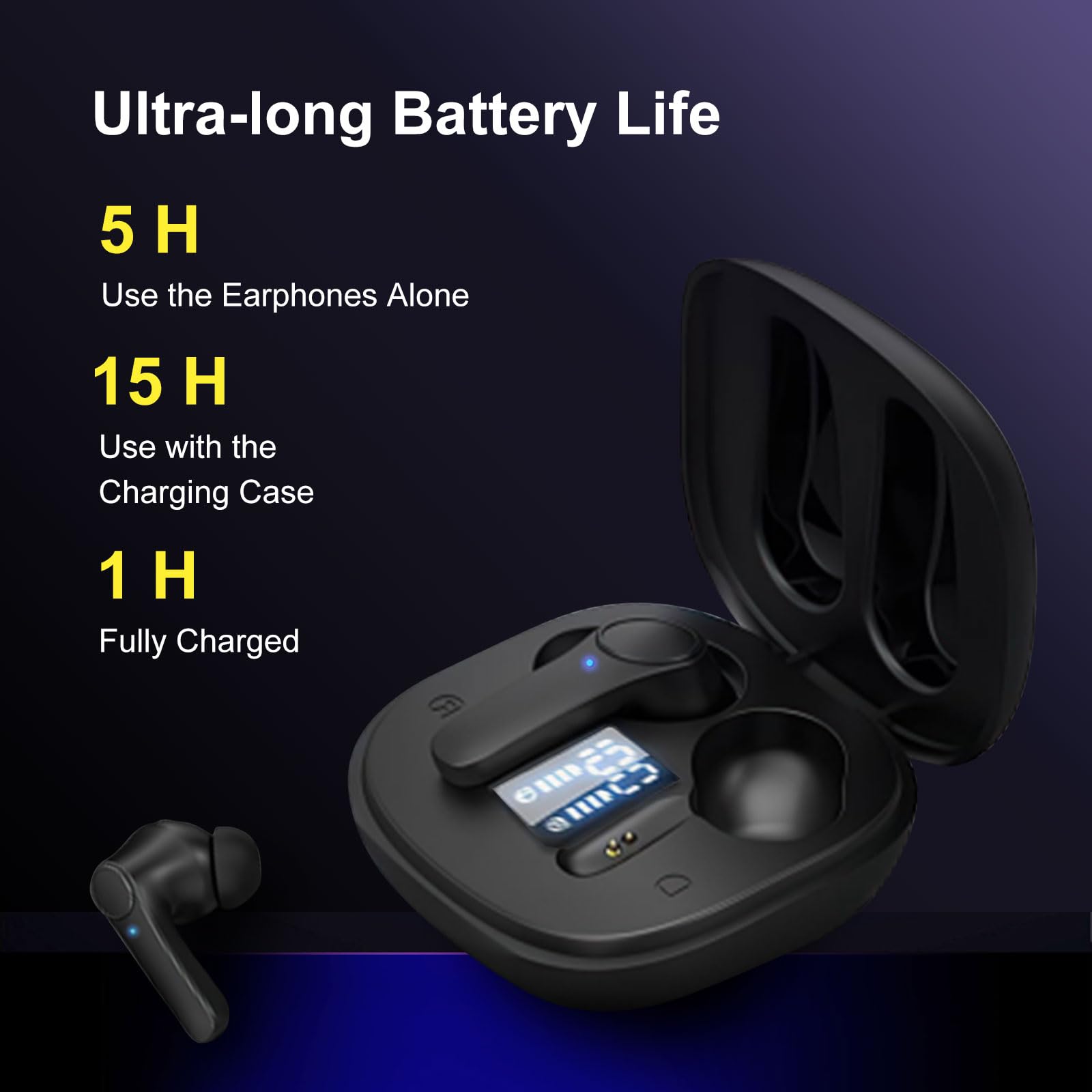 3-in-1 AI Translation Earbuds with 144 Languages & Accents - Real-Time Bluetooth Translator with ANC Noise Cancellation (Black) | Perfect for Travel, Business Meetings & Language Learning