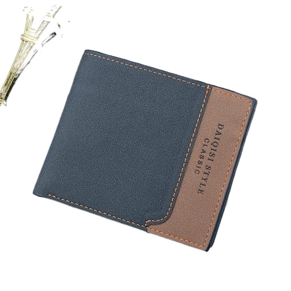 ZYEPE Men's Slim RFID Blocking Business Wallet - Genuine Faux Leather Credit Card Holder & Money Clip - Perfect for Office, Travel, and Everyday Use