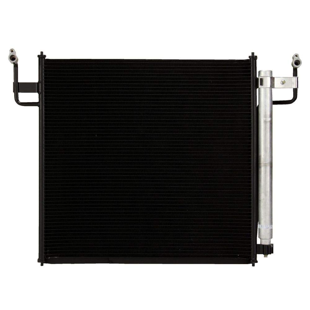 DORI 1 Row All Aluminum Air Conditioner Condenser - No Oil Cooler, 1 Year Warranty | Perfect for Car AC Repair & Replacement, Heavy-Duty Cooling Performance