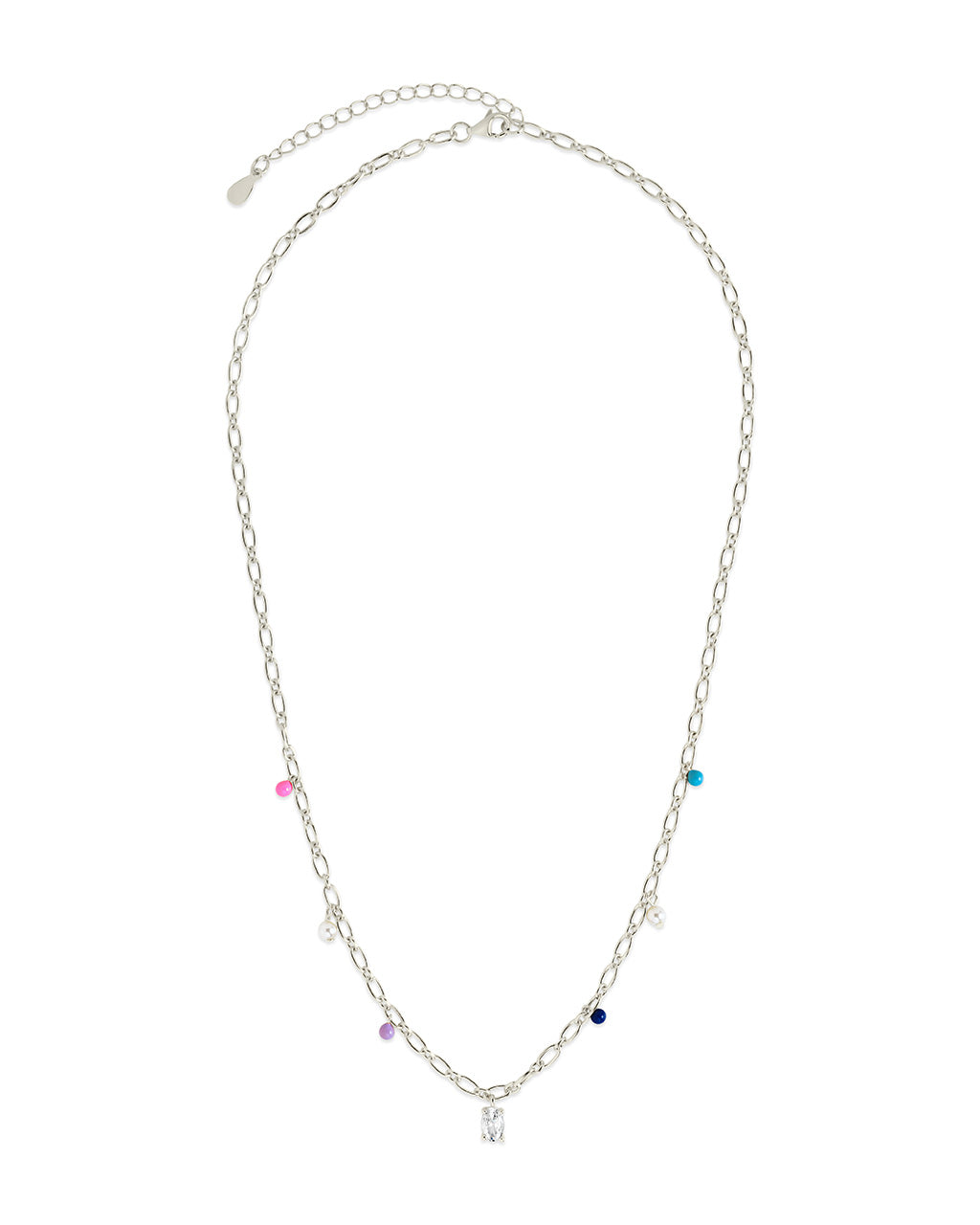Ula CZ & Enamel Charm Necklace - Elegant Cubic Zirconia Pendant Jewelry for Women | Perfect for Date Night, Parties & Special Occasions
