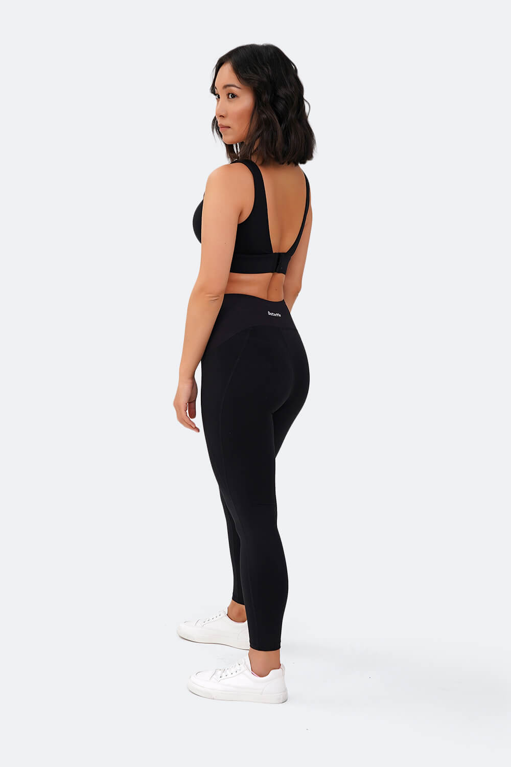 High Waisted 7/8 Leggings for Women - Black Workout Yoga Pants - Perfect for Gym, Running & Lounge Wear