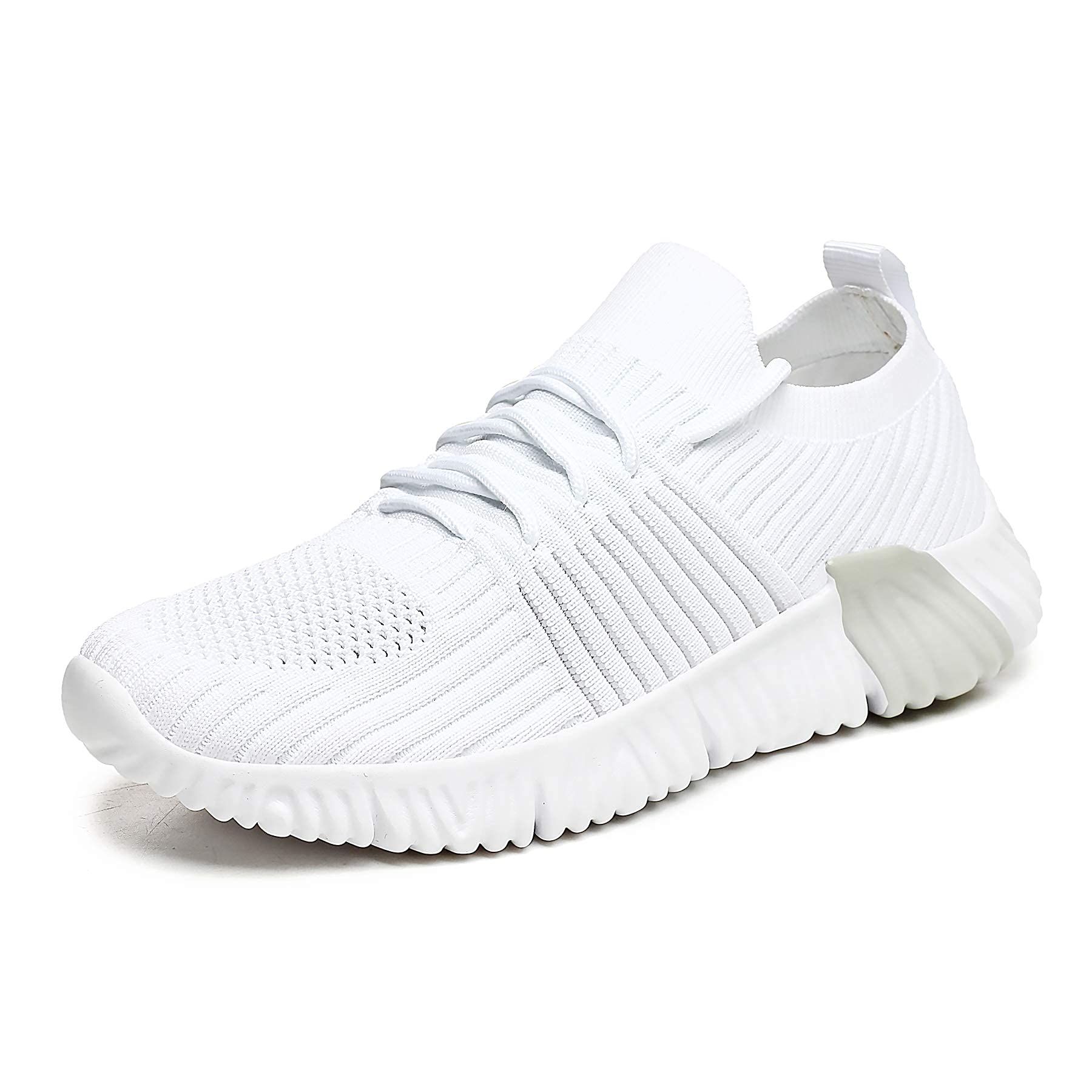 JSWEI Women's Walking Tennis Shoes - Breathable Slip-On Sneakers with Memory Foam & Air Cushion | Lightweight Comfortable Gym Shoes for Workouts, Walking & Casual Wear | Perfect for Running Errands, Travel & Everyday Activities